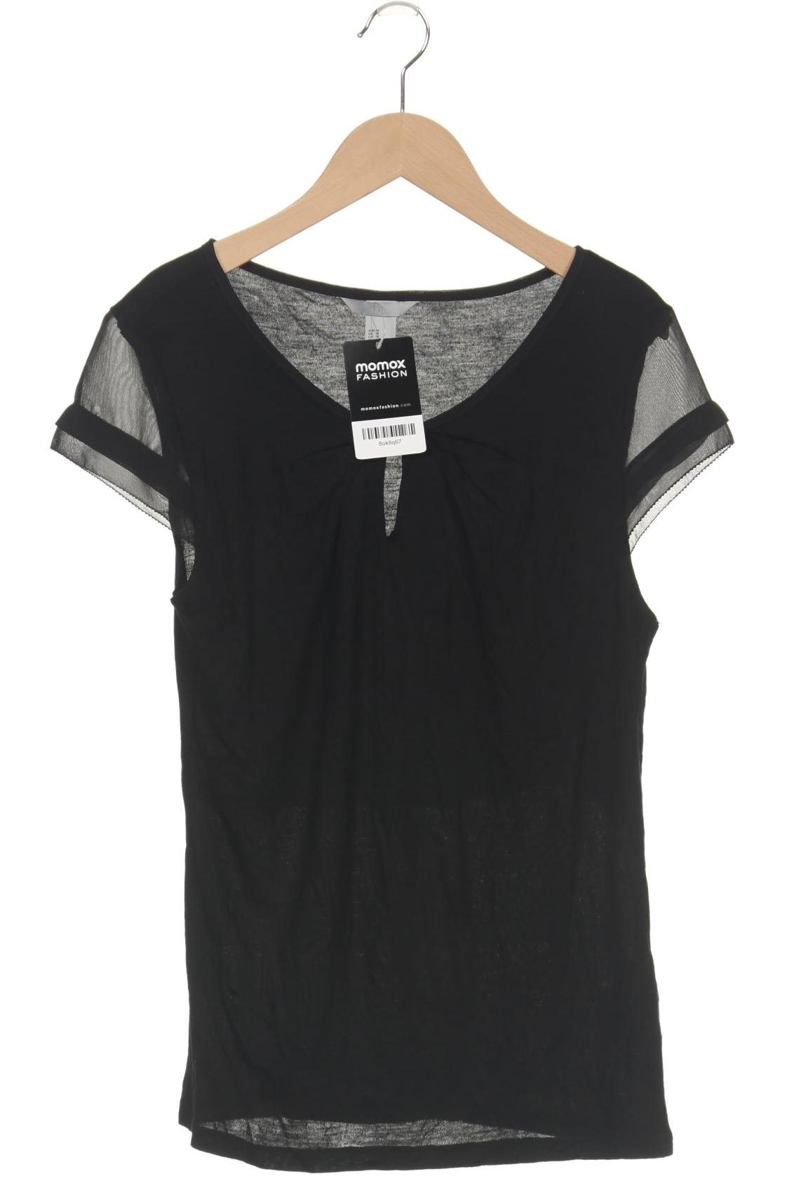 

H&M Damen T-Shirt, schwarz, Gr. 38