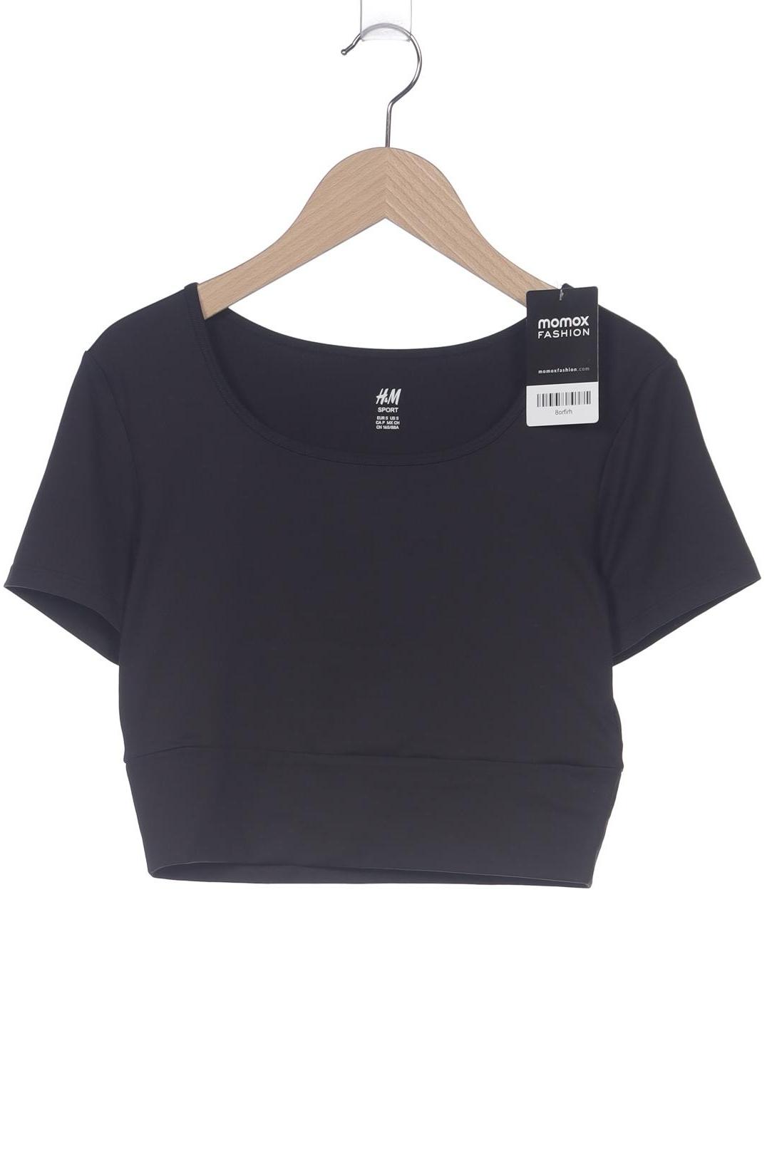 

H&M Damen T-Shirt, schwarz, Gr. 36