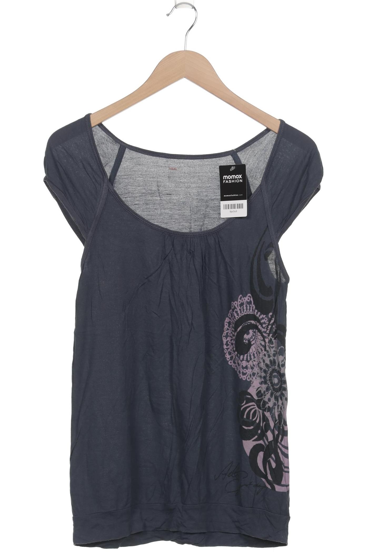 

H&M Damen T-Shirt, marineblau, Gr. 42