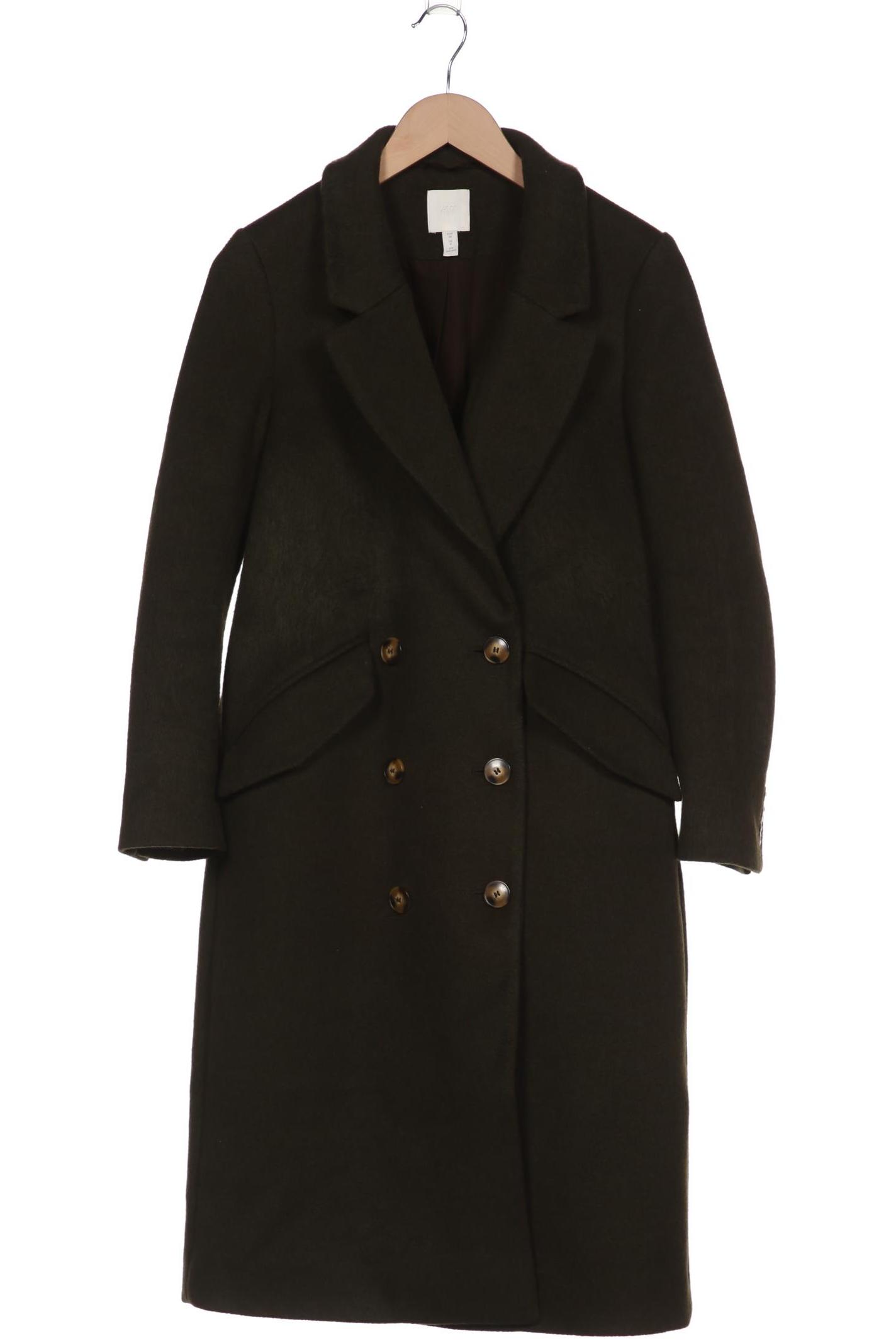 

H&M Damen Mantel, grün, Gr. 36