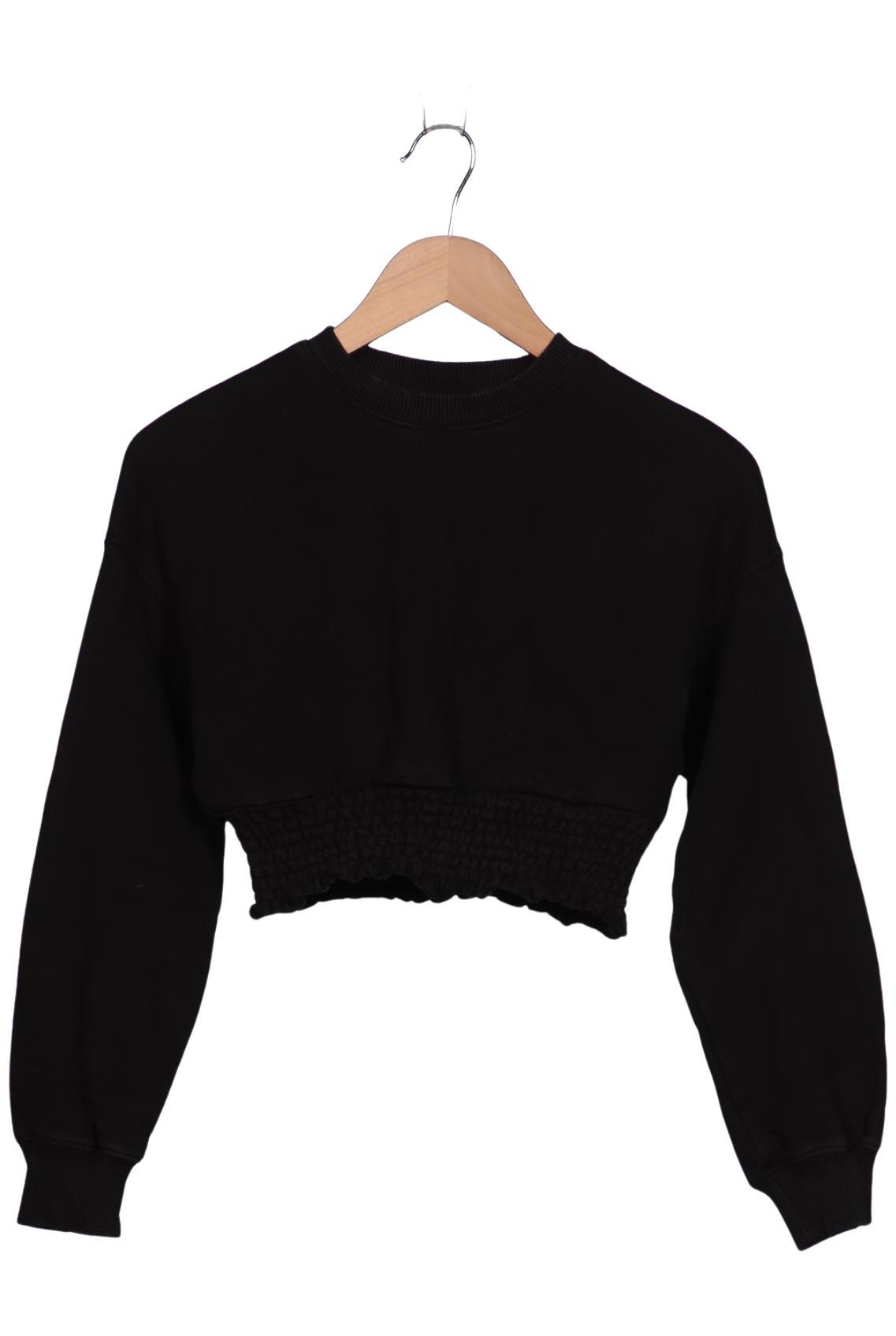 

H&M Damen Sweatshirt, schwarz, Gr. 34