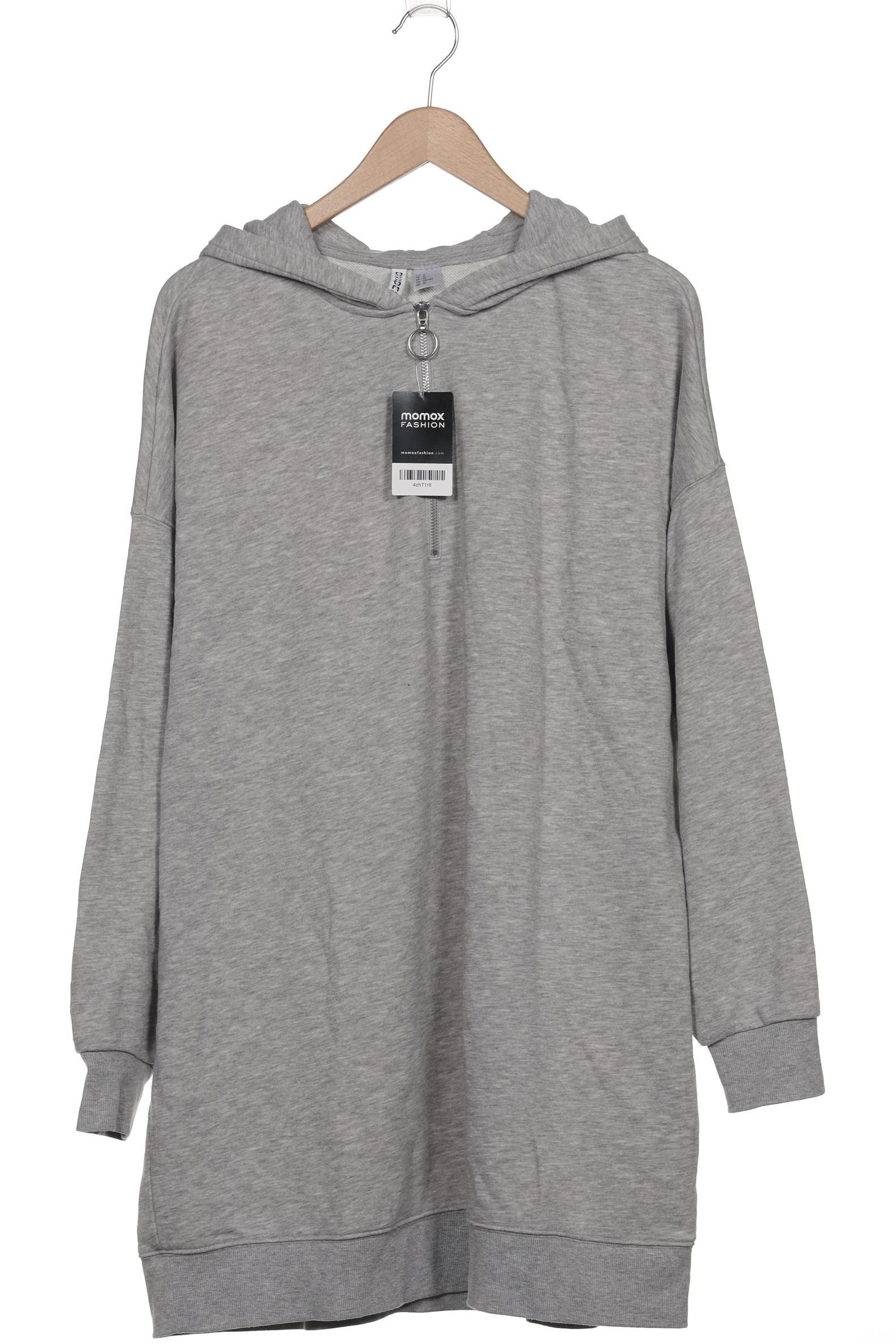 

H&M Damen Kapuzenpullover, grau, Gr. 44