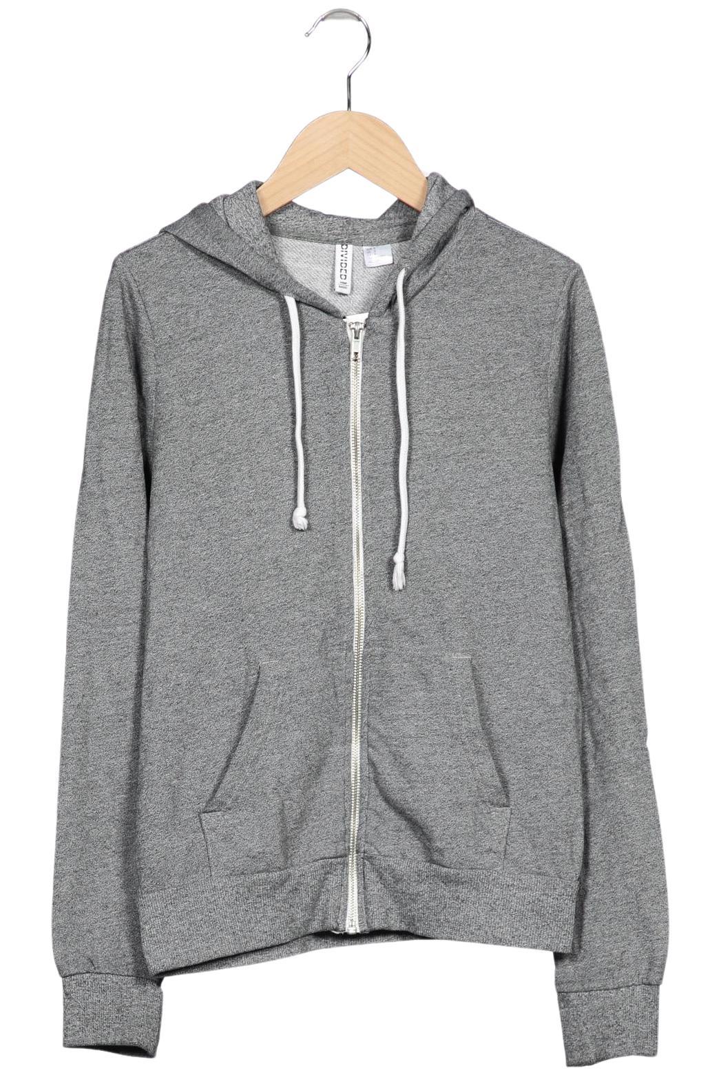 

H&M Damen Kapuzenpullover, grau, Gr. 36
