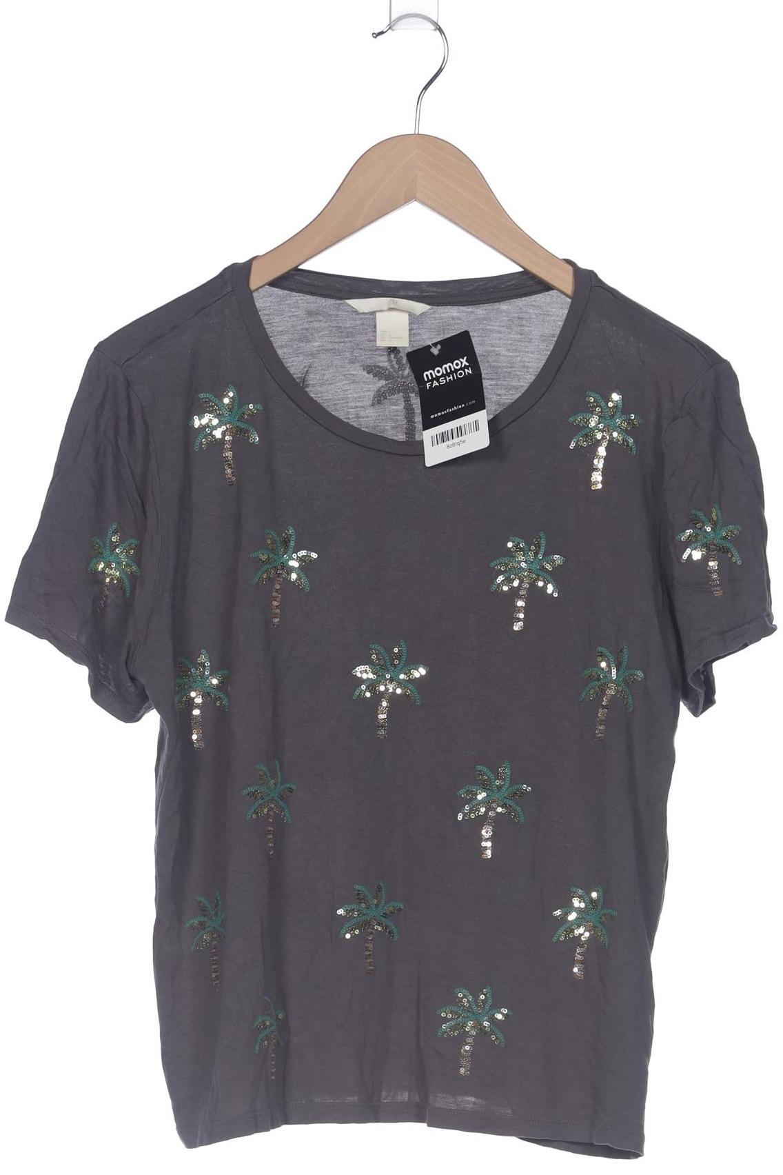 

H&M Damen T-Shirt, grau, Gr. 42