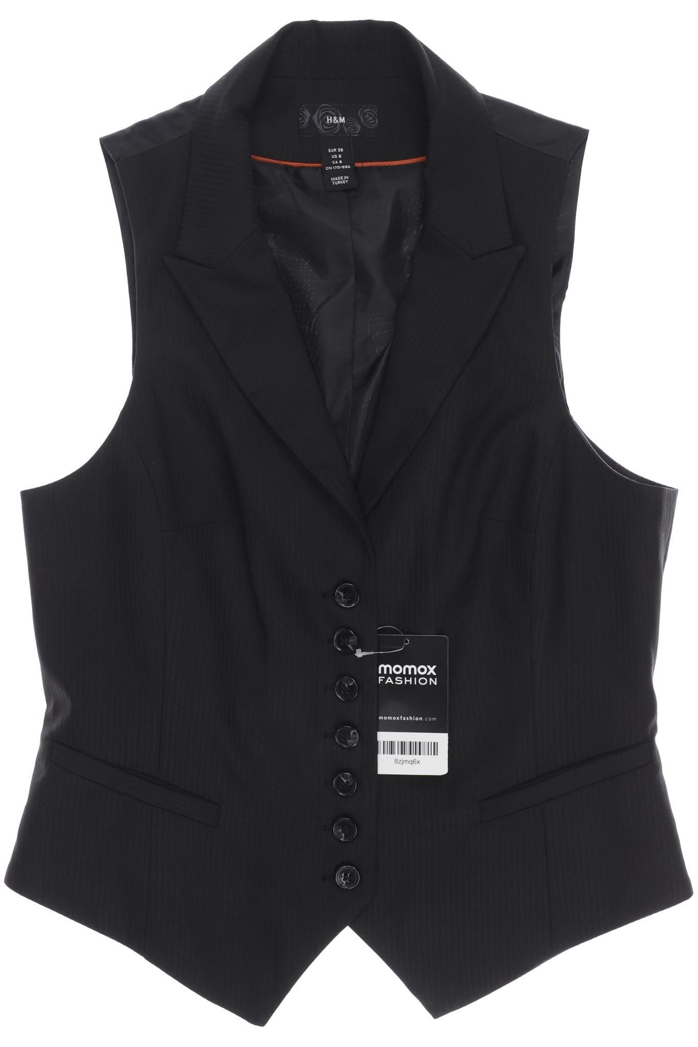 

H&M Damen Weste, schwarz, Gr. 38