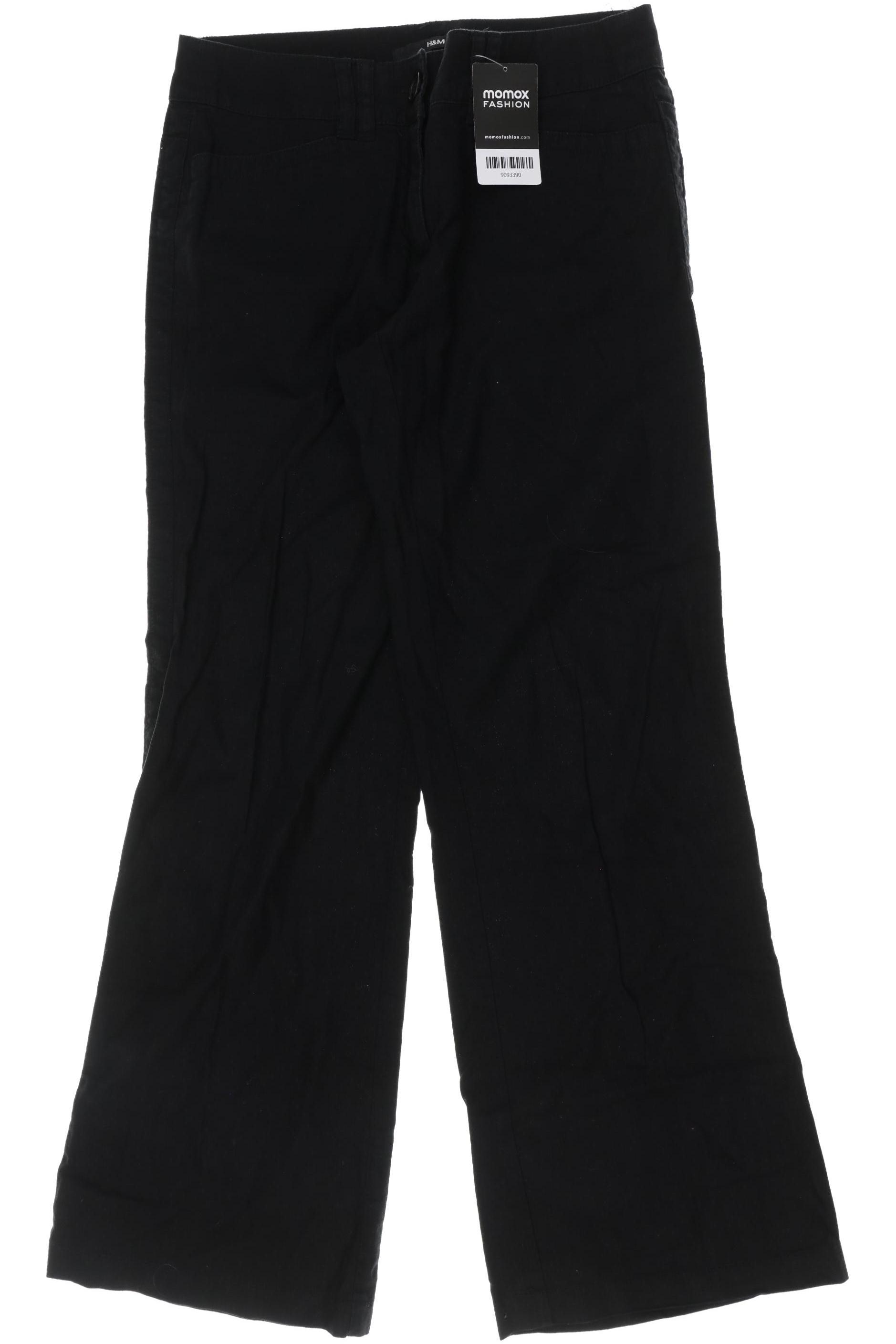 

H&M Damen Stoffhose, schwarz, Gr. 36