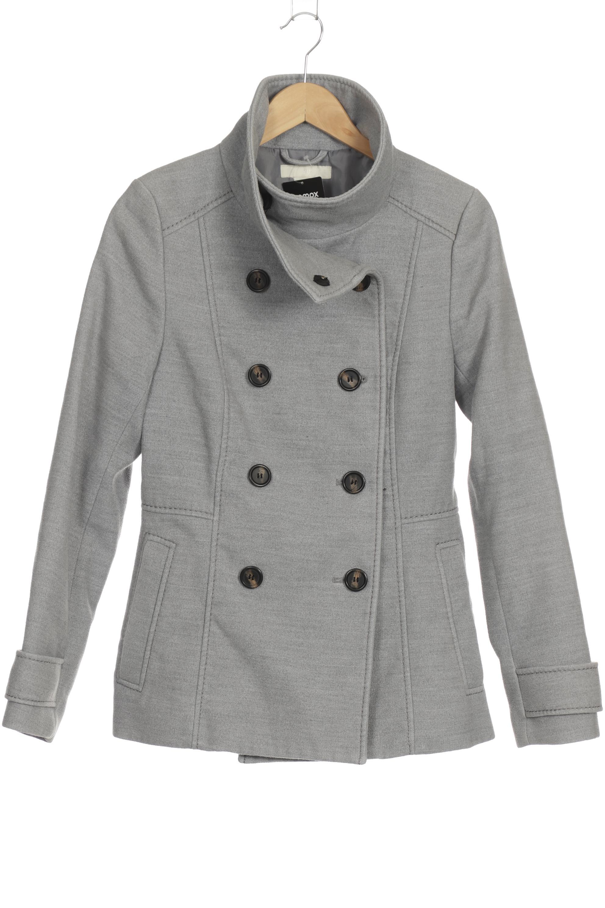 

H&M Damen Mantel, grau, Gr. 38