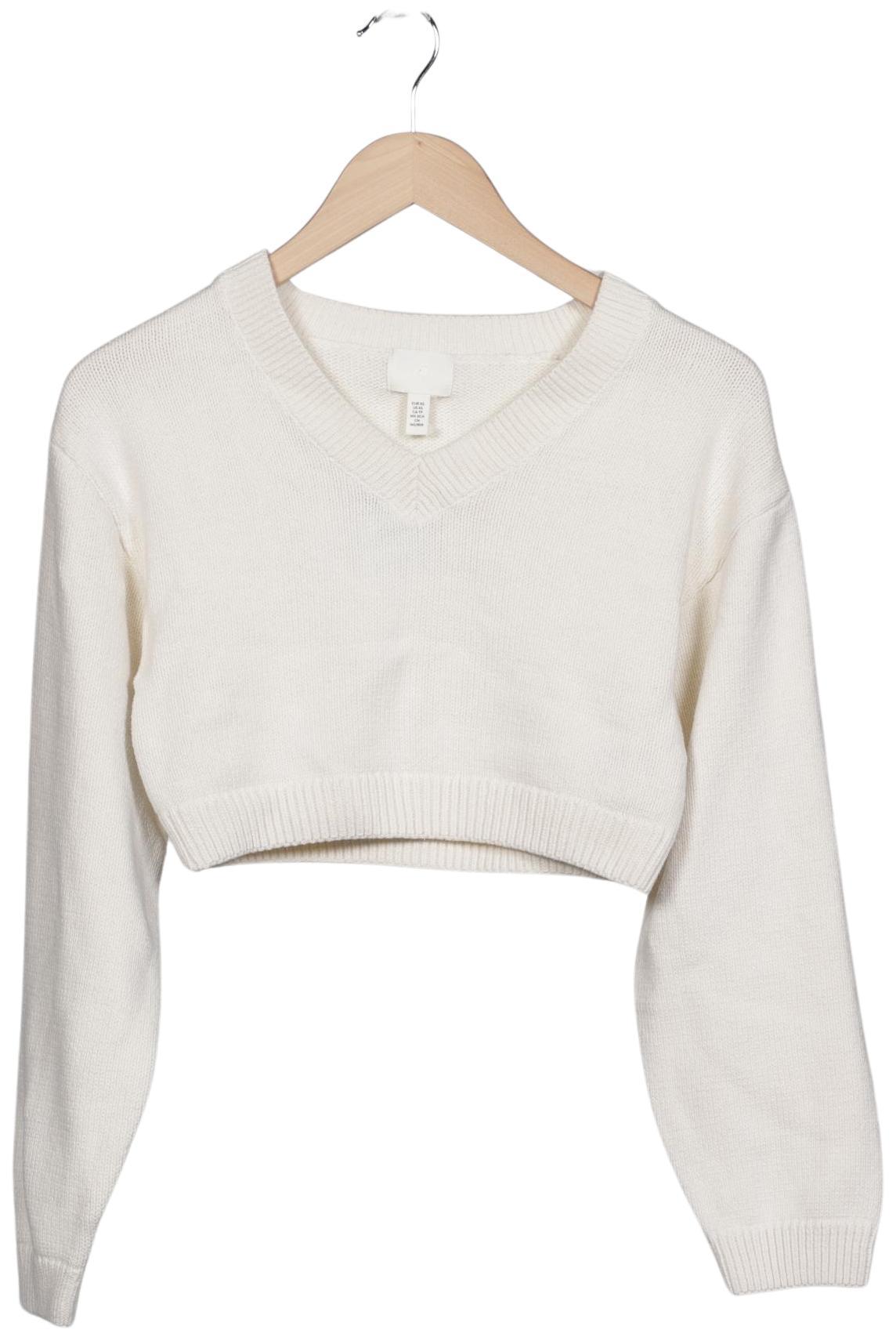 

H&M Damen Pullover, cremeweiß, Gr. 34