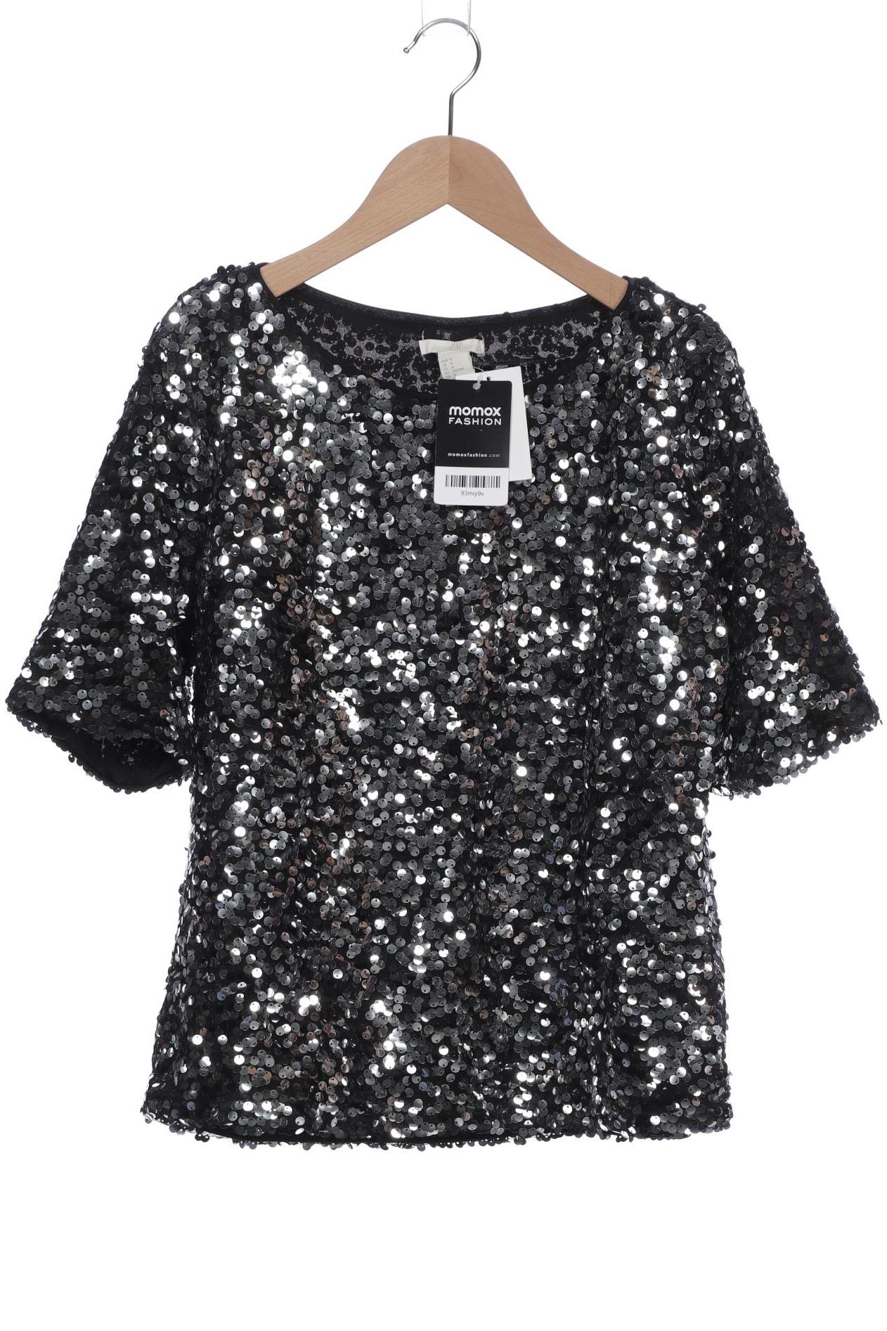 

H&M Damen T-Shirt, schwarz
