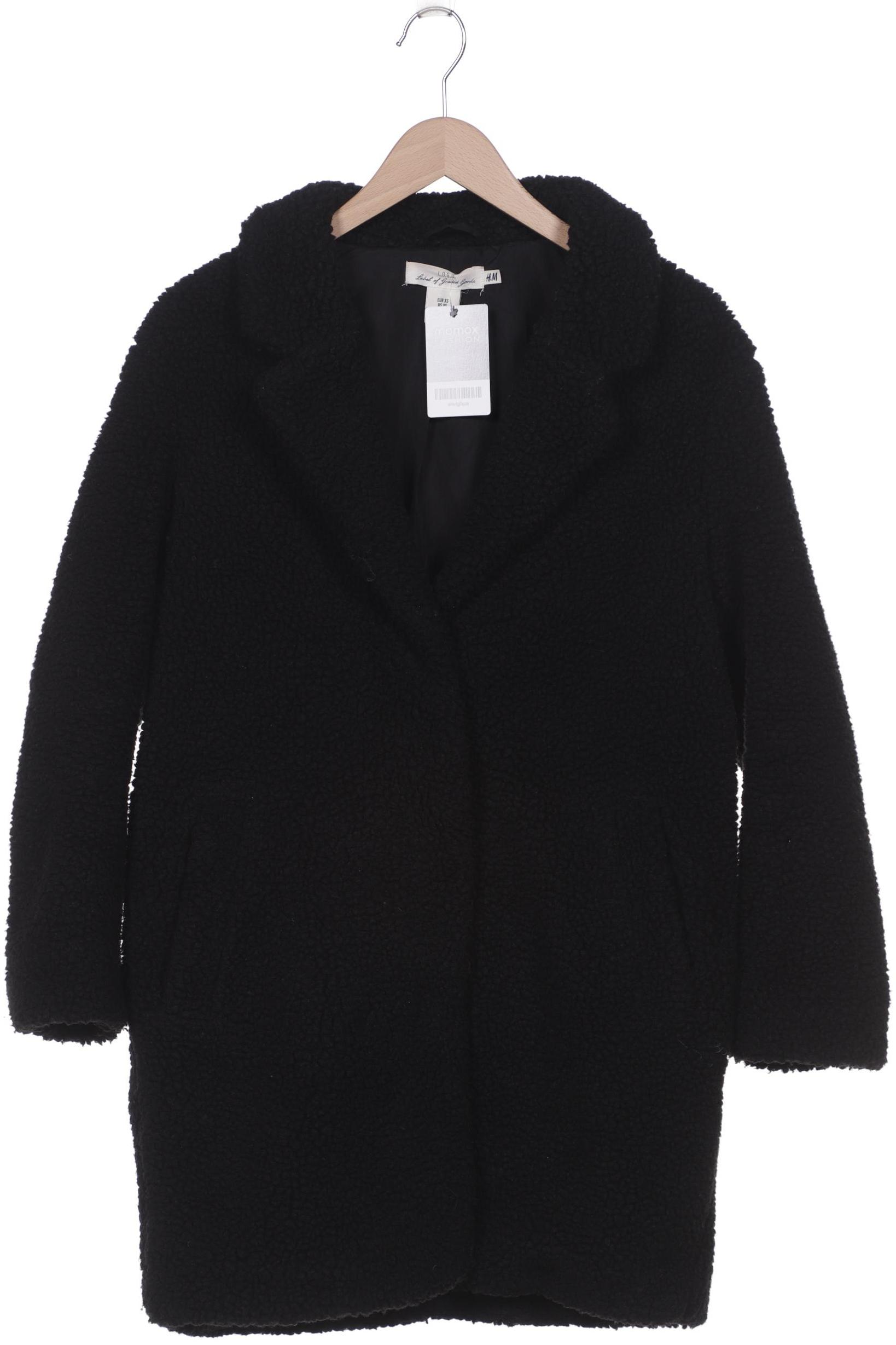 

H&M Damen Mantel, schwarz, Gr. 34