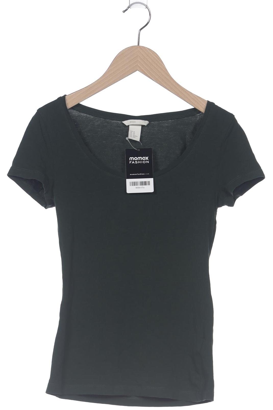 

H&M Damen T-Shirt, grün, Gr. 34