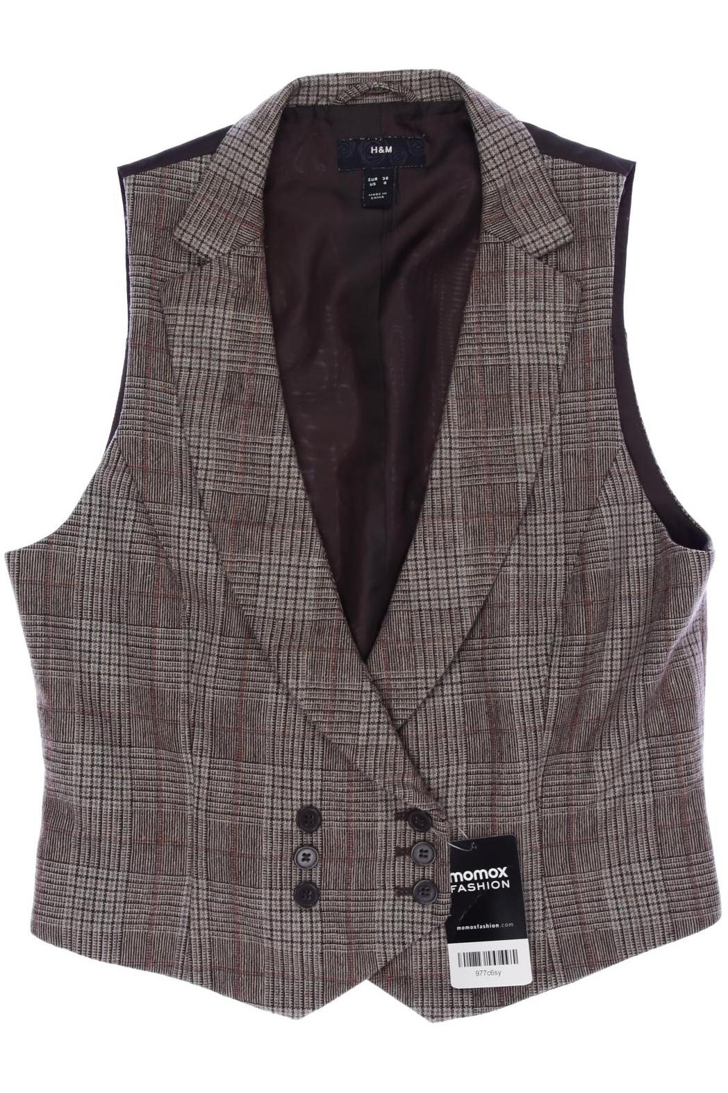 

H&M Damen Weste, braun, Gr. 38