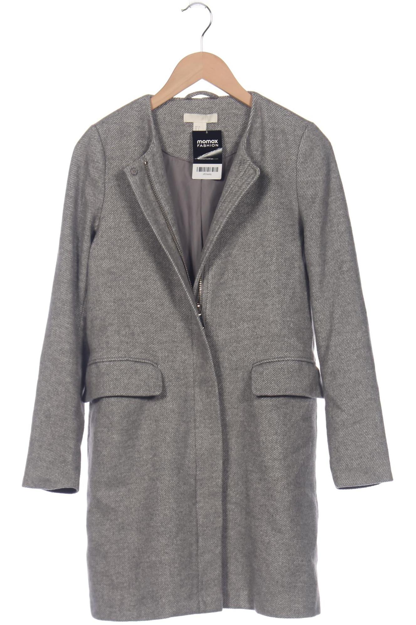 

H&M Damen Mantel, grau, Gr. 38