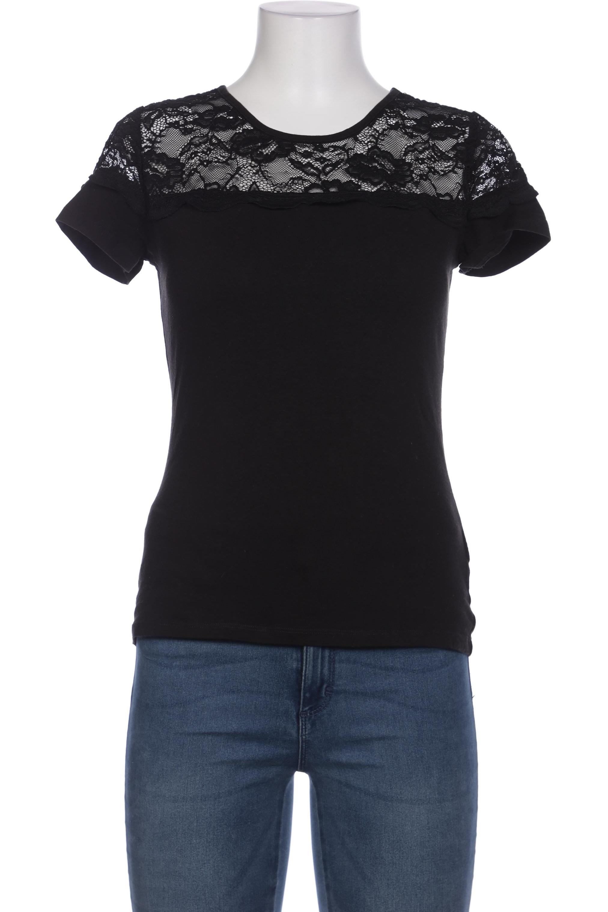 

H&M Damen T-Shirt, schwarz, Gr. 38