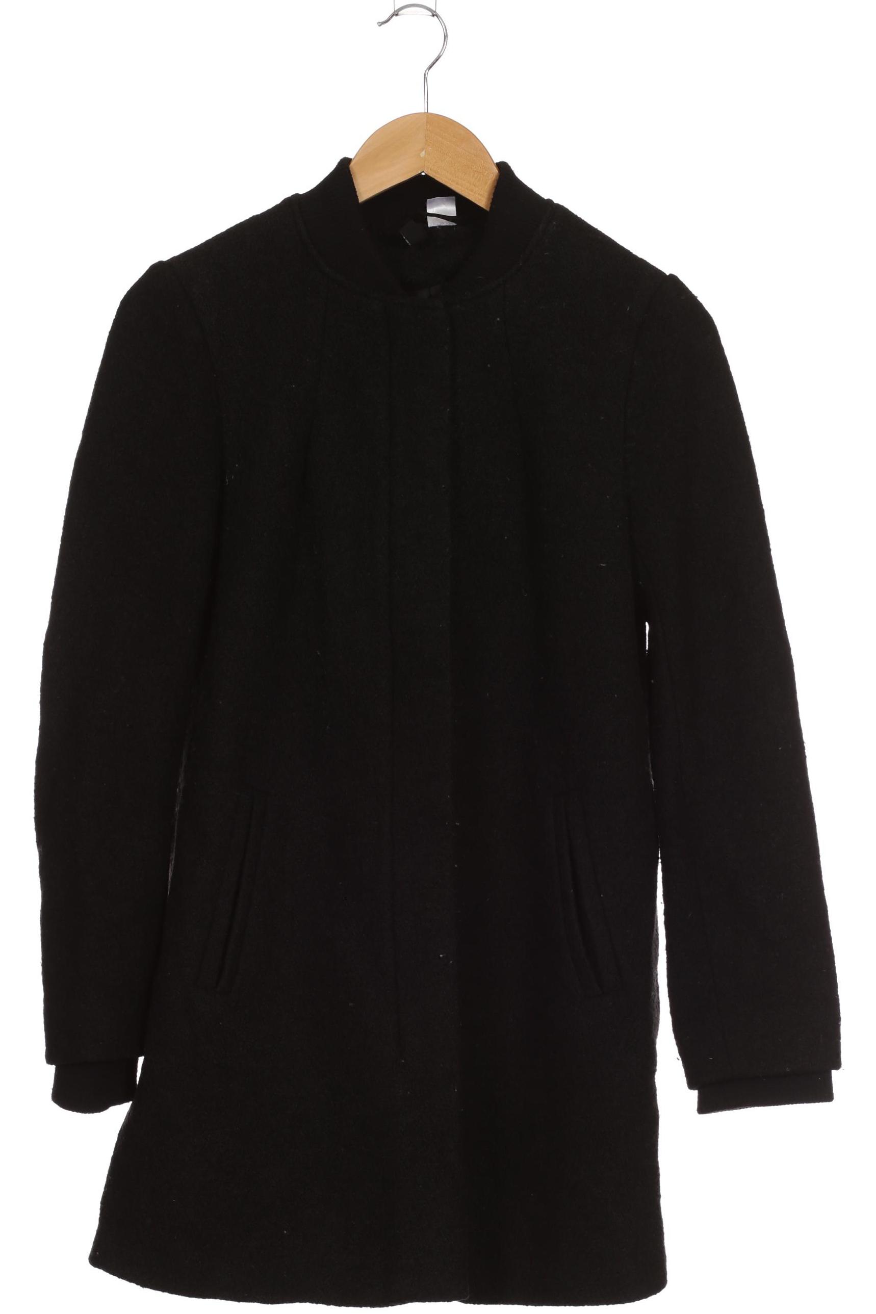 

H&M Damen Mantel, schwarz, Gr. 36