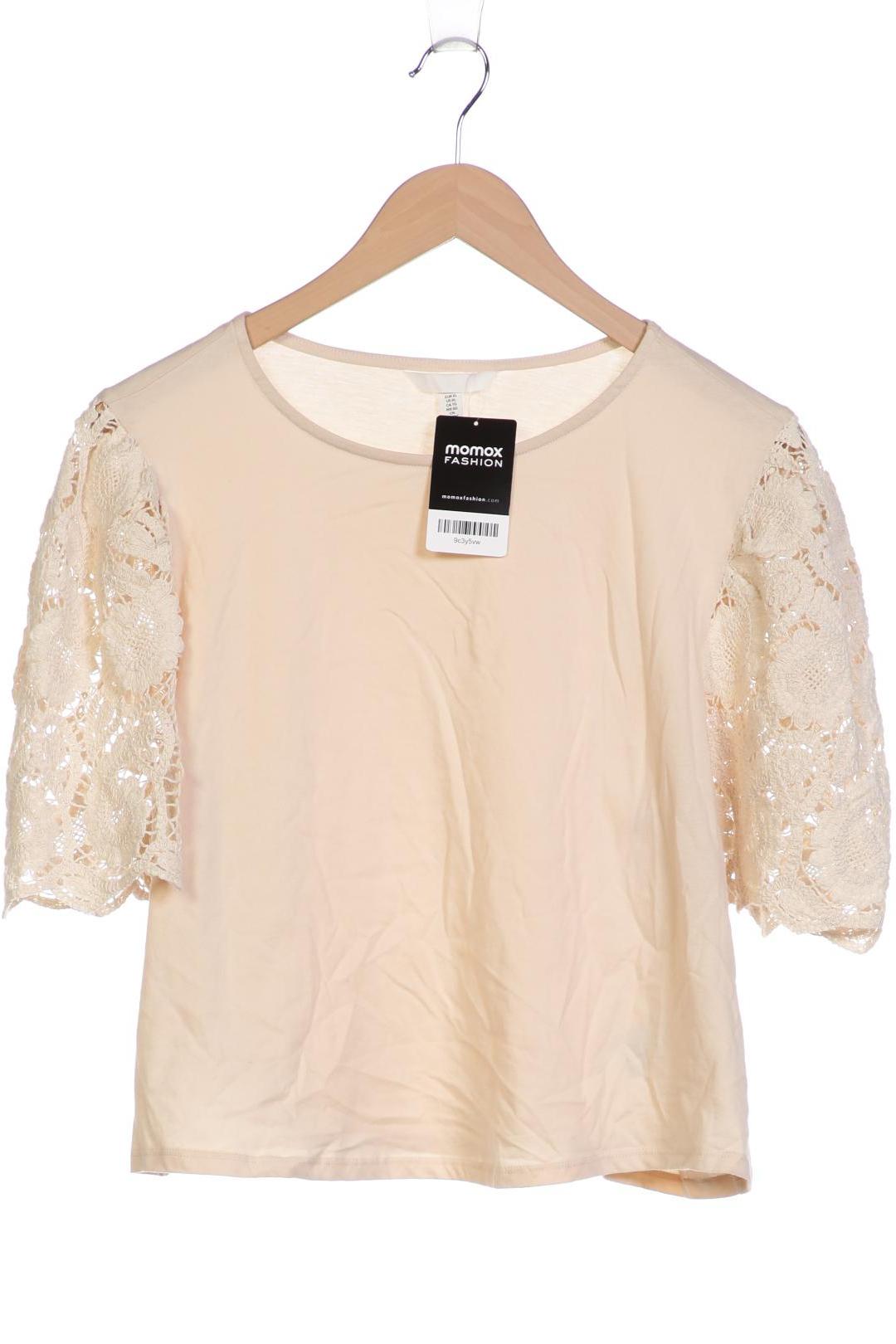 

H&M Damen T-Shirt, beige, Gr. 44