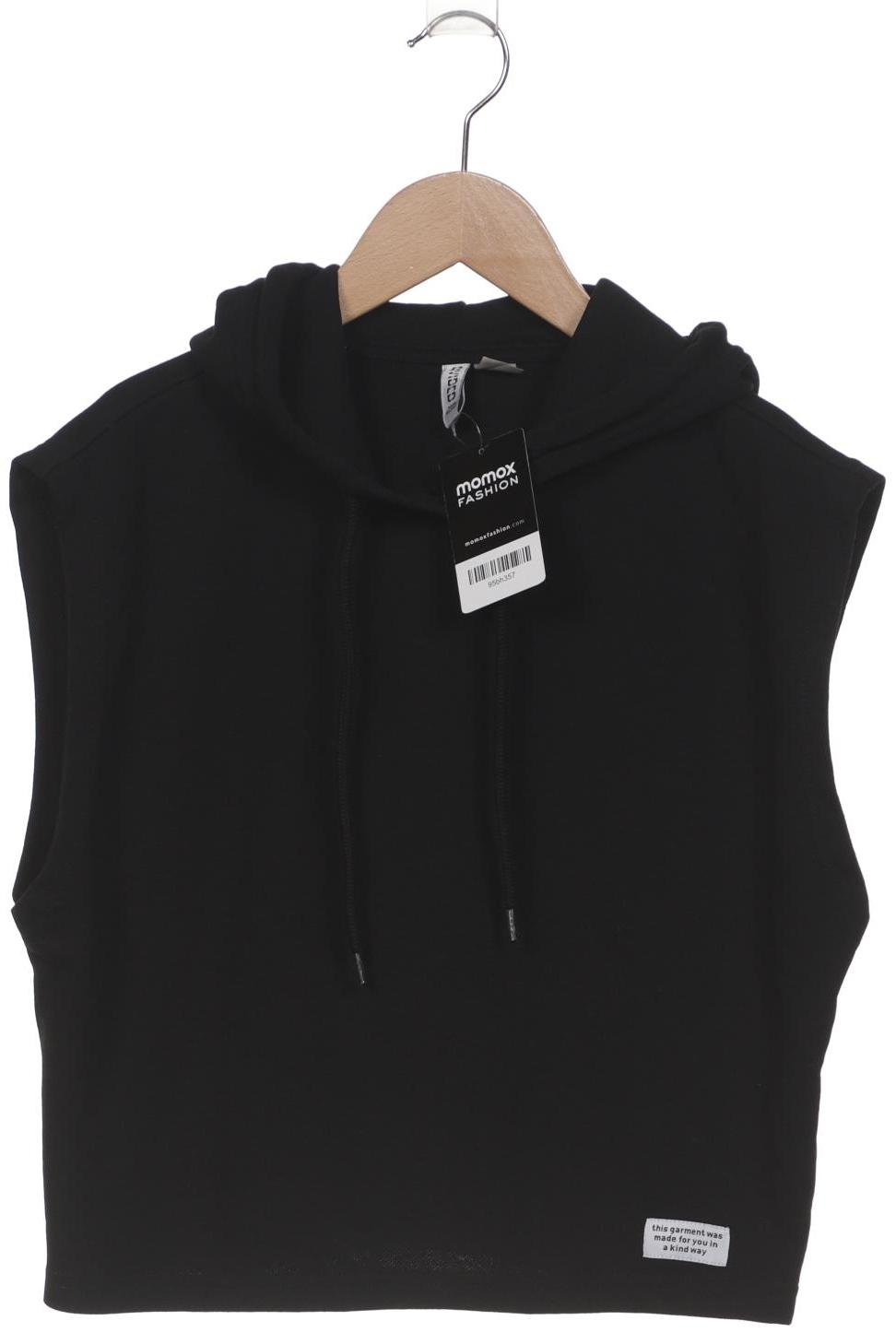 

H&M Damen Kapuzenpullover, schwarz, Gr. 36