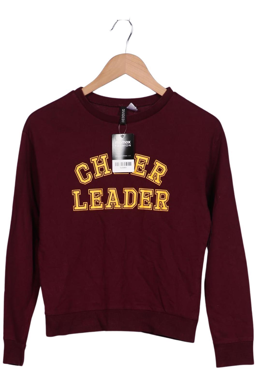 

H&M Damen Sweatshirt, bordeaux, Gr. 34