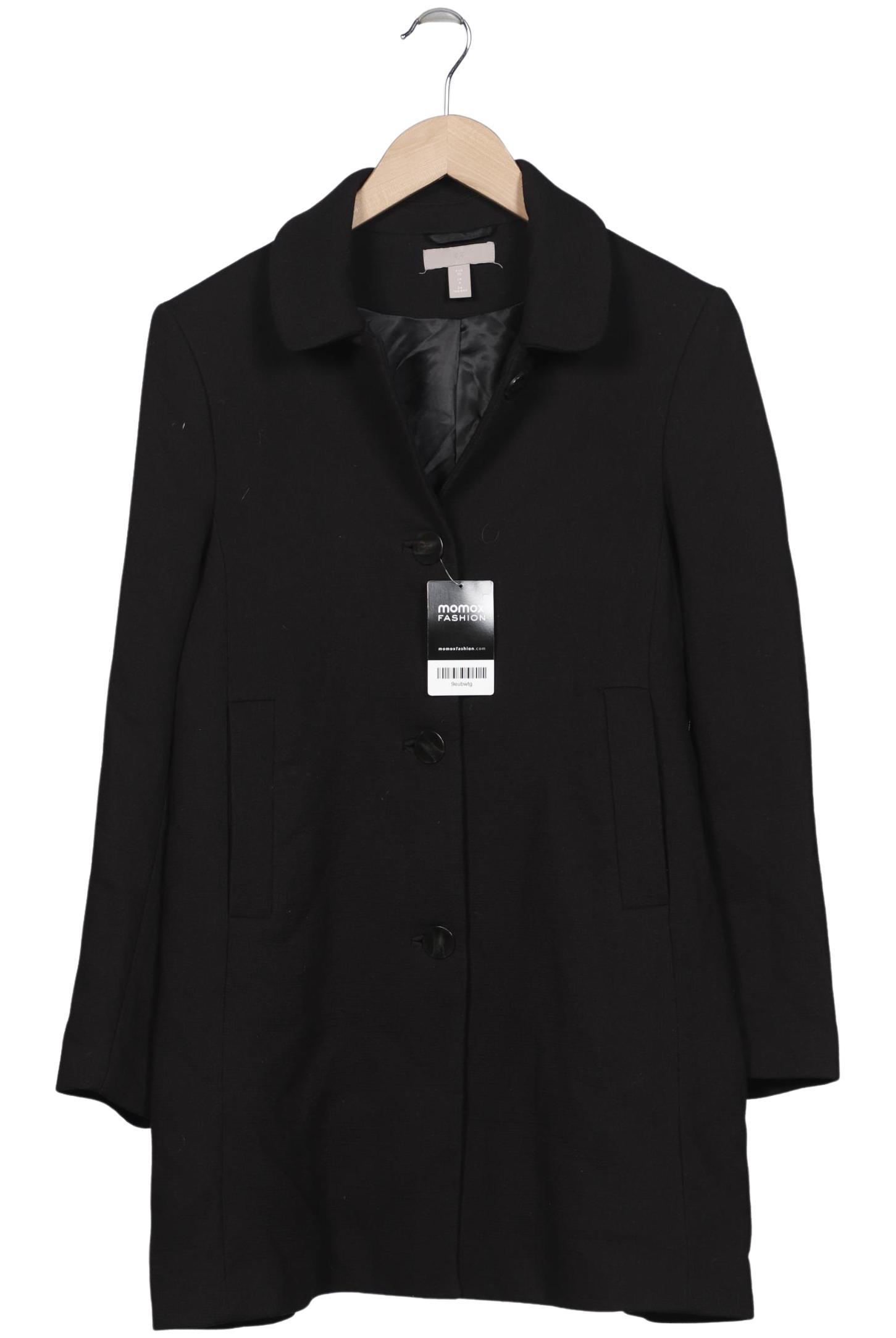

H&M Damen Mantel, schwarz, Gr. 36