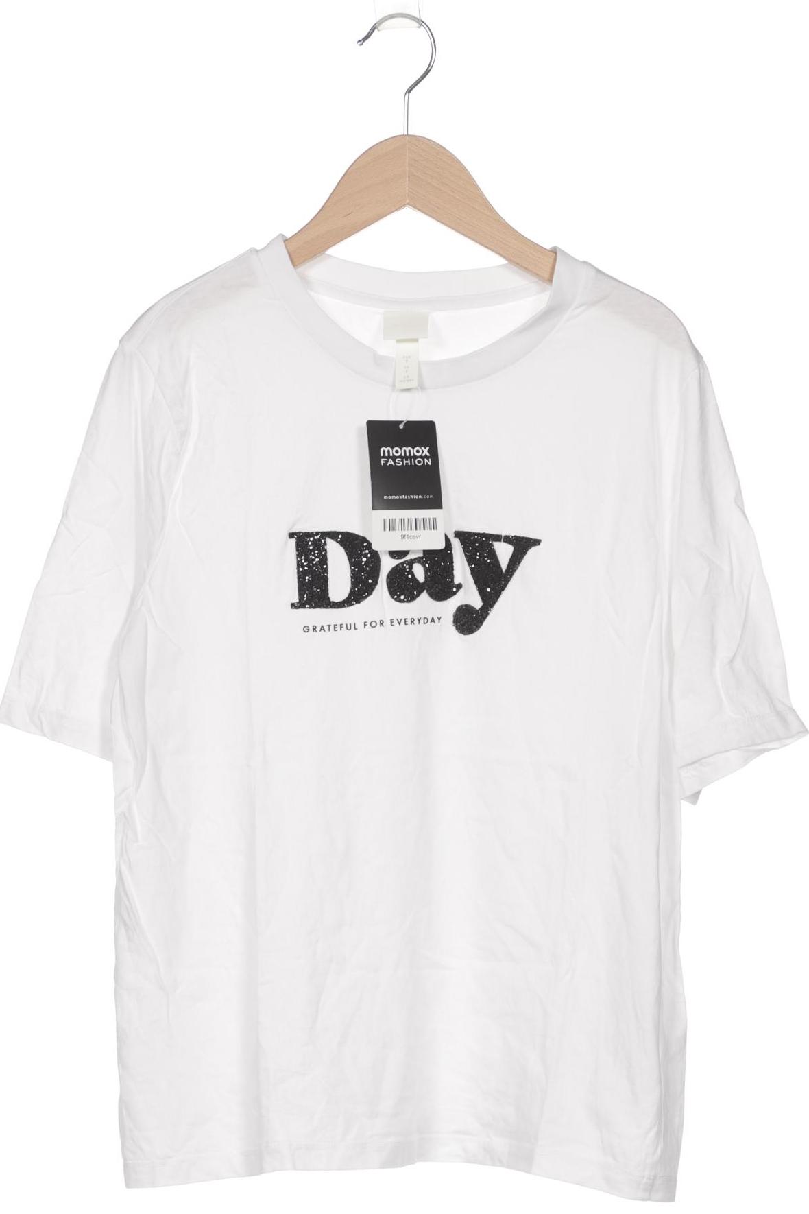 

H&M Damen T-Shirt, weiß, Gr. 36