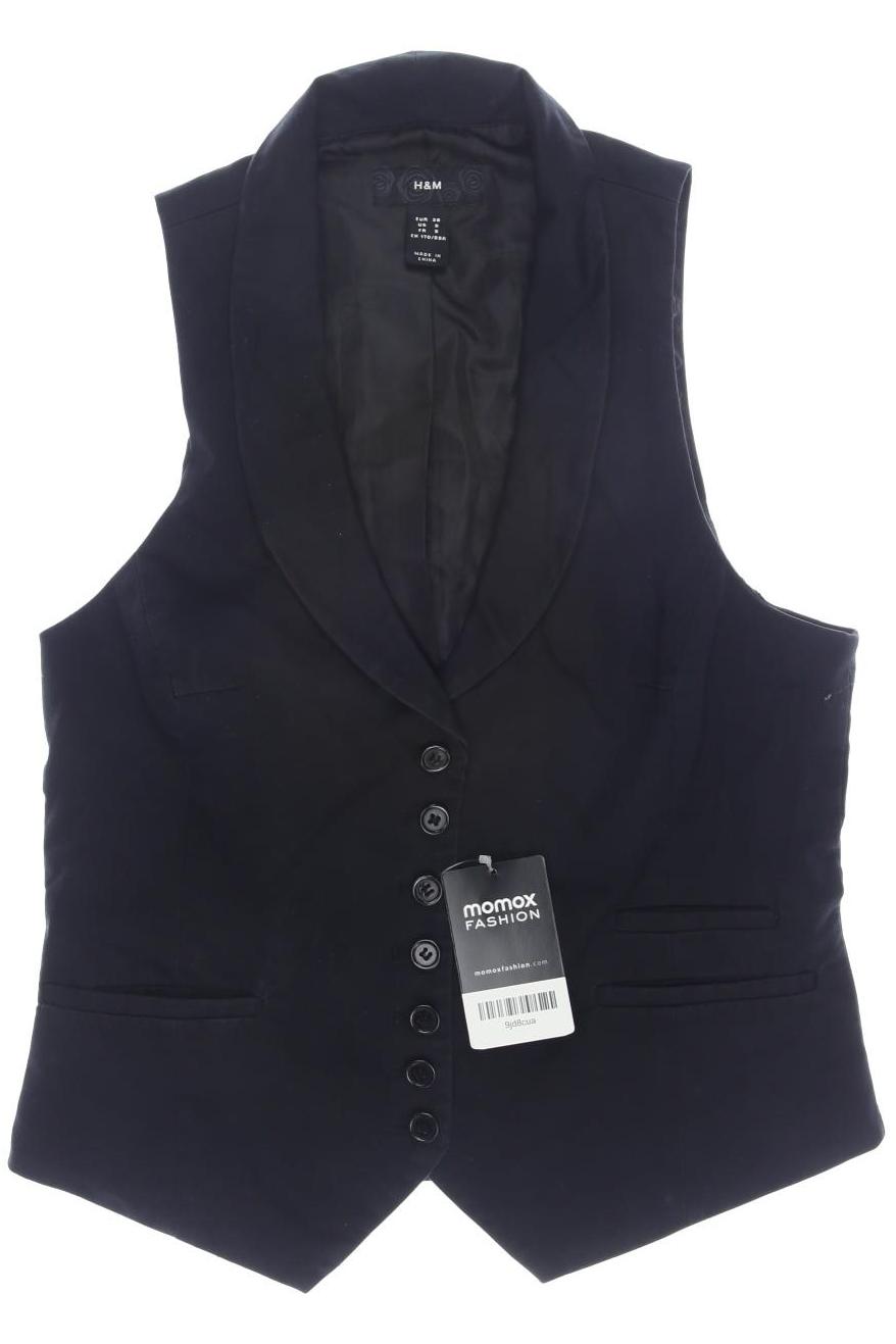 

H&M Damen Weste, schwarz, Gr. 38