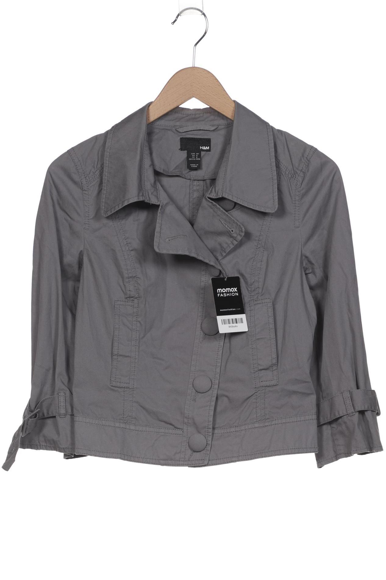 

H&M Damen Jacke, grau, Gr. 38