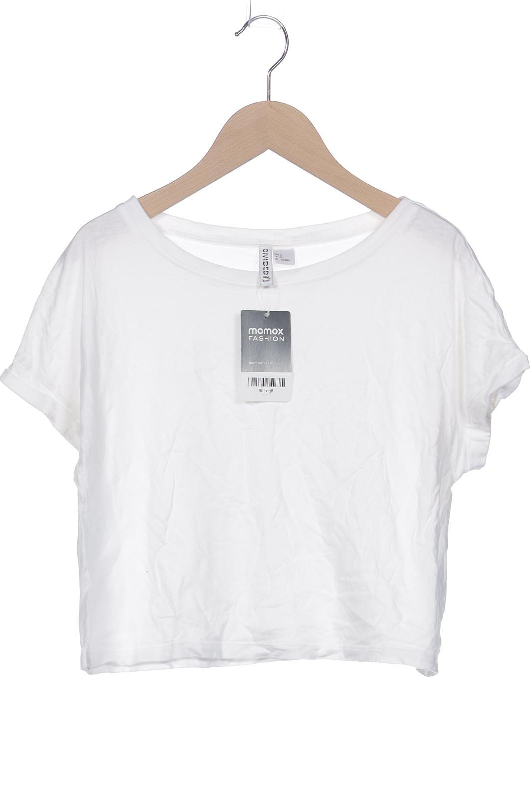 

H&M Damen T-Shirt, weiß, Gr. 36