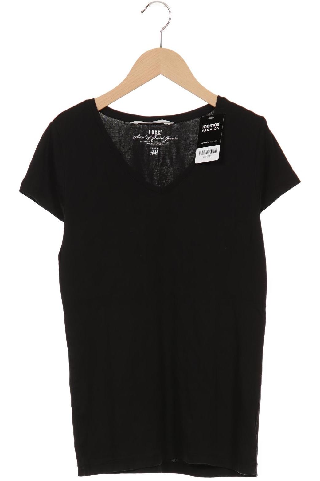 

H&M Damen T-Shirt, schwarz, Gr. 42