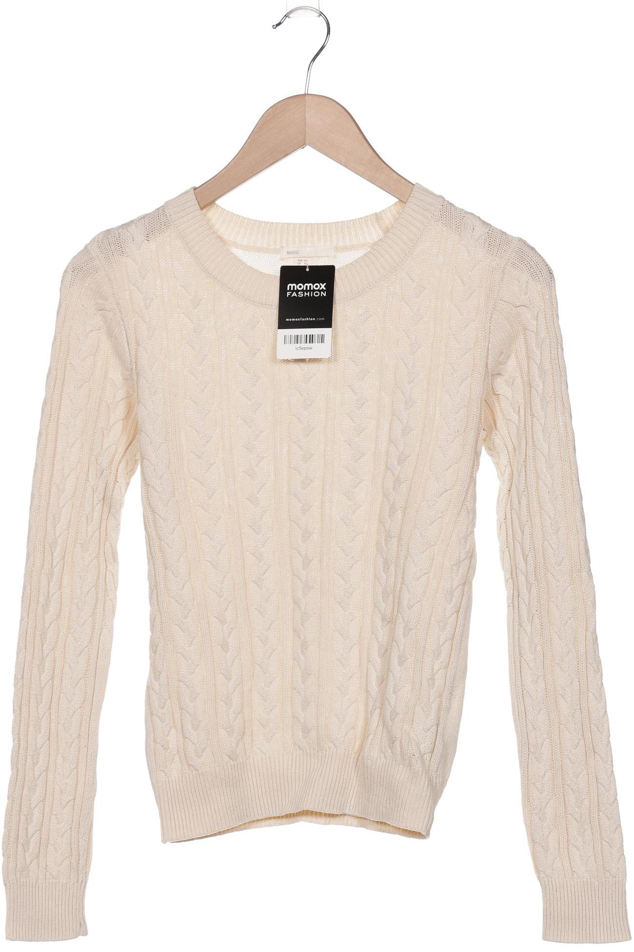 

H&M Damen Pullover, cremeweiß, Gr. 34