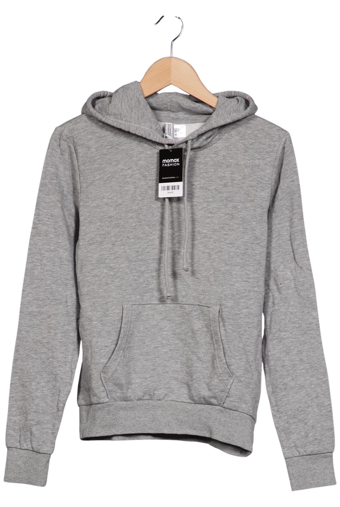 

H&M Damen Kapuzenpullover, grau, Gr. 36