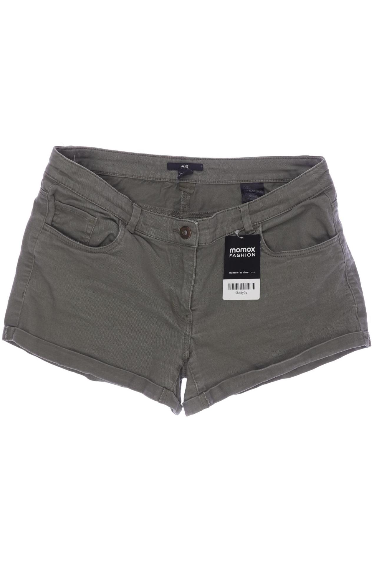 

H&M Damen Shorts, grün, Gr. 38