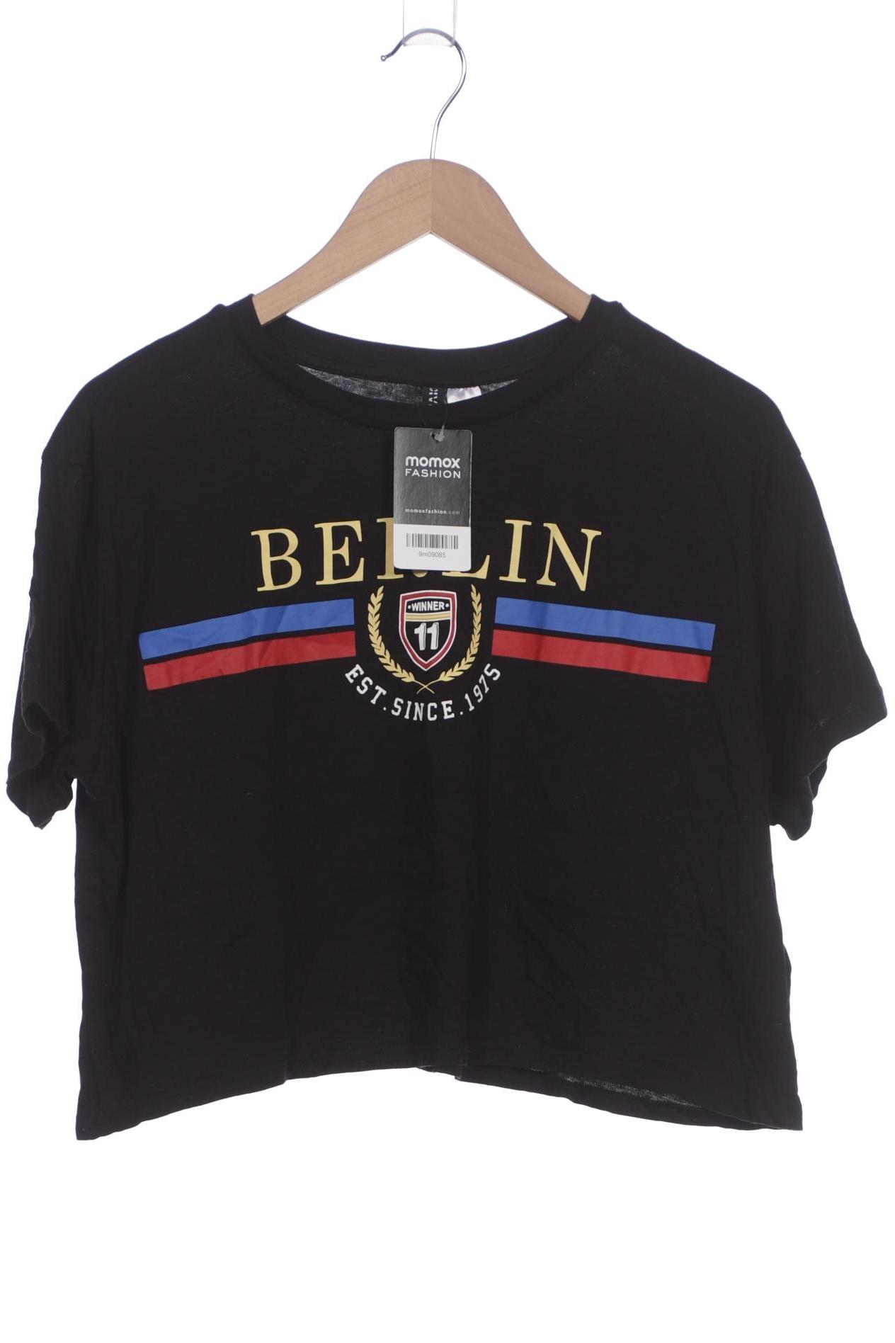 

H&M Damen T-Shirt, schwarz, Gr. 42