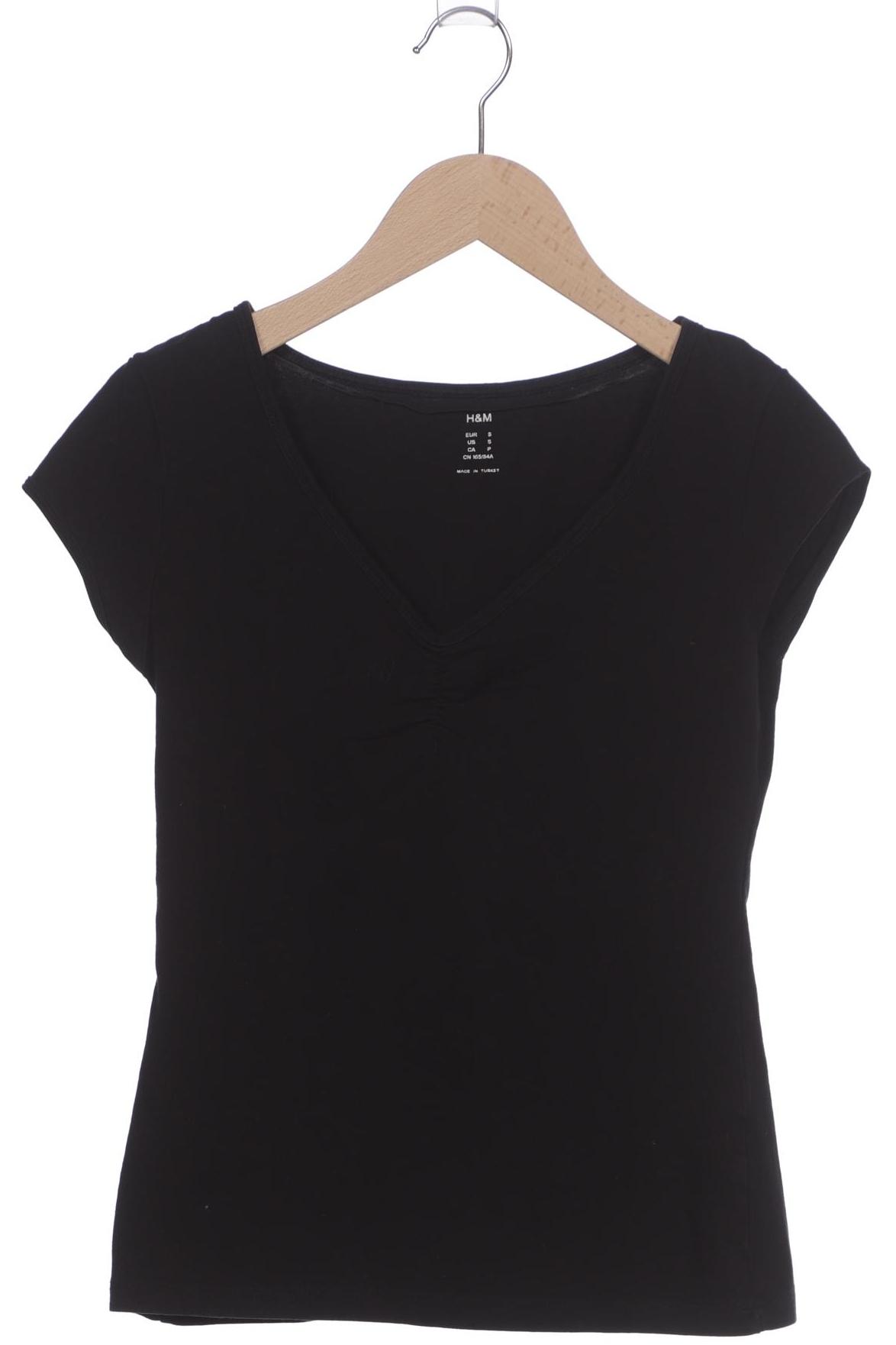

H&M Damen T-Shirt, schwarz, Gr. 36