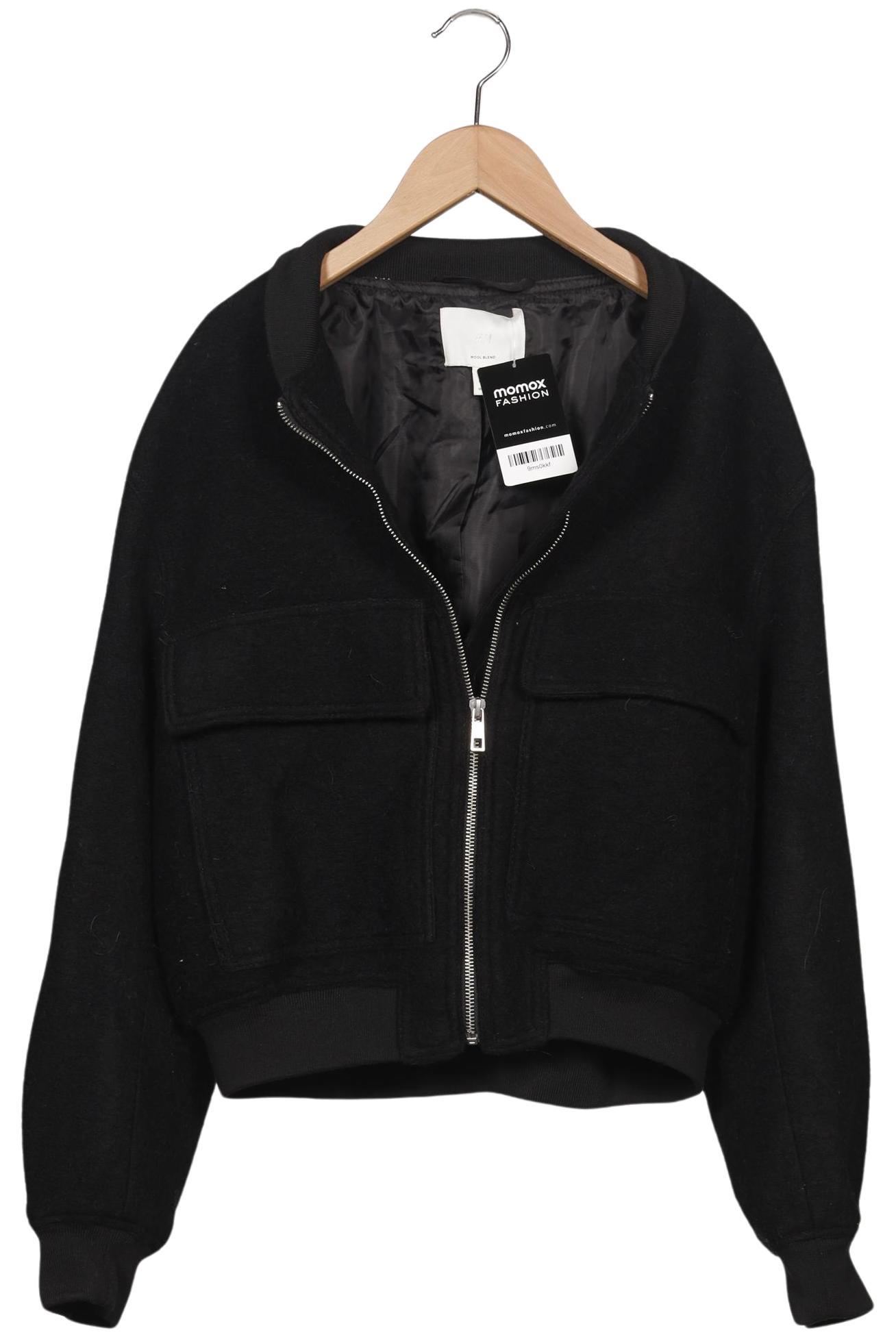 

H&M Damen Jacke, schwarz, Gr. 36