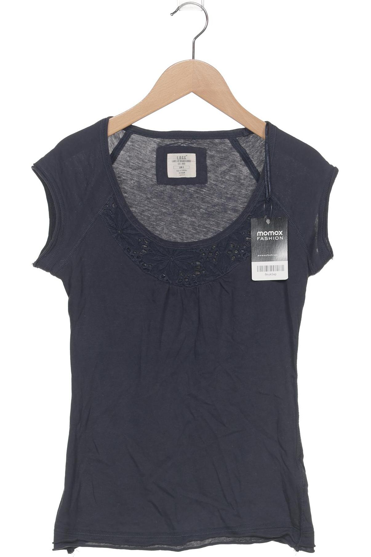 

H&M Damen T-Shirt, marineblau, Gr. 36