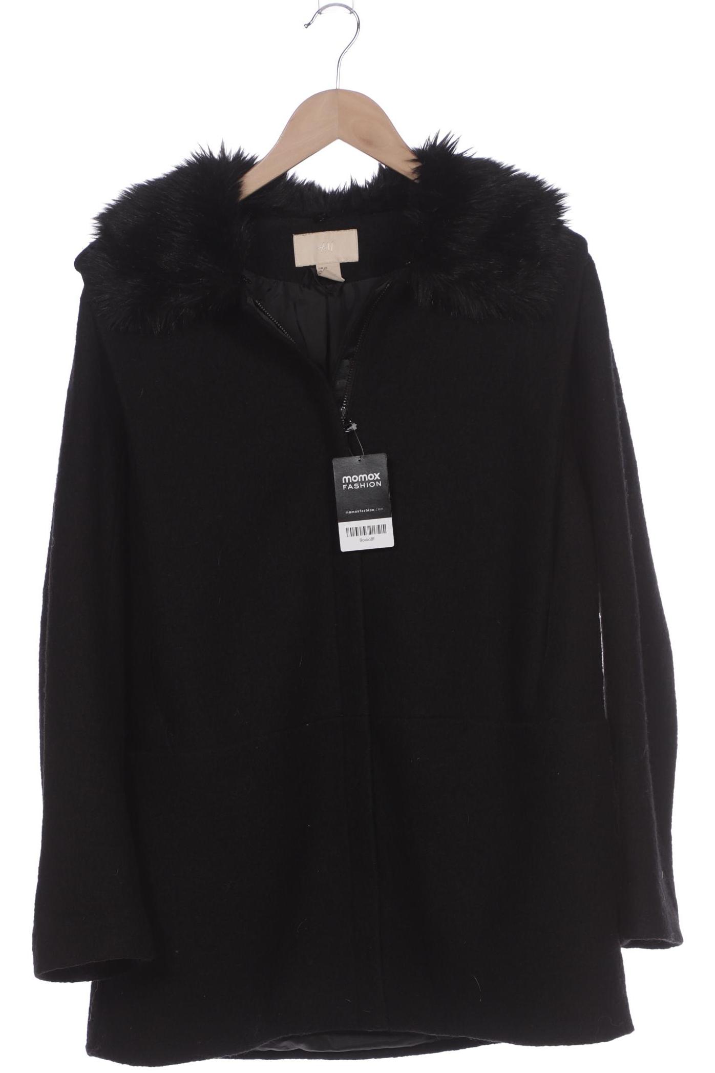 

H&M Damen Mantel, schwarz, Gr. 42