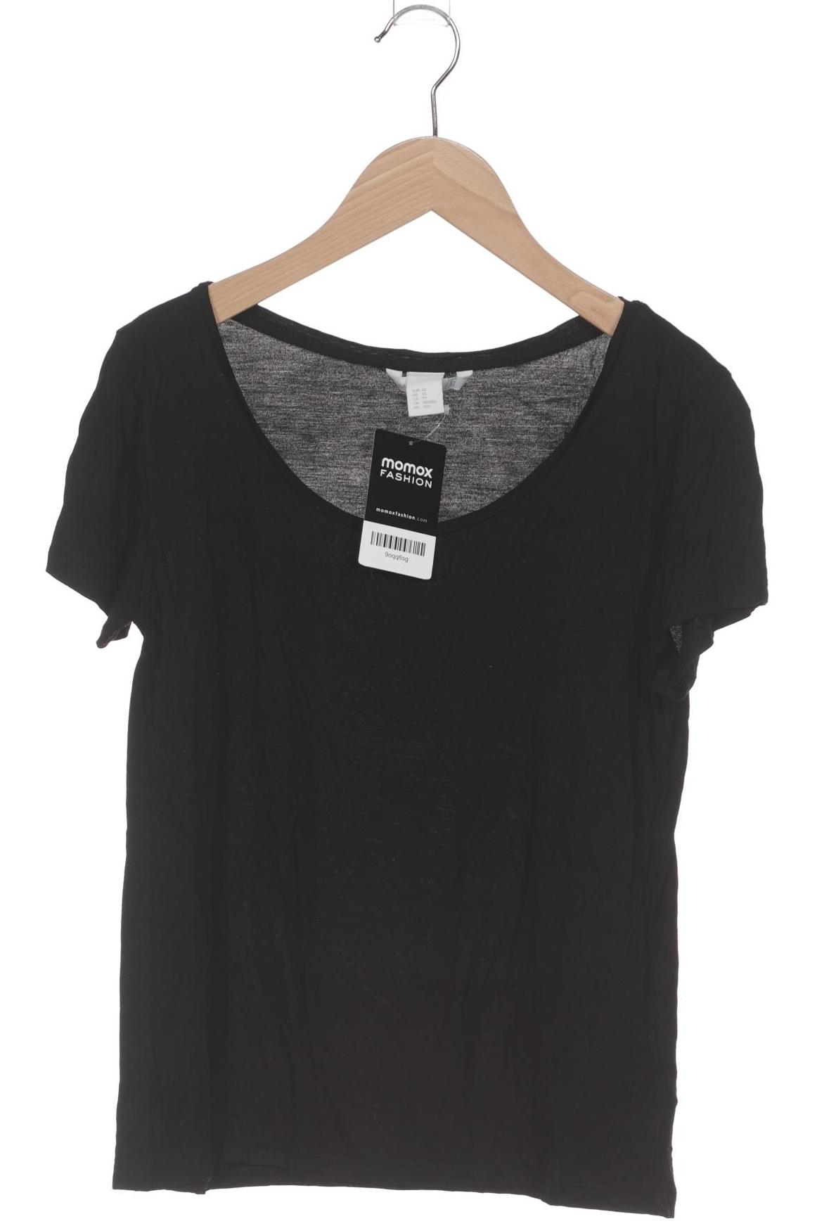 

H&M Damen T-Shirt, schwarz, Gr. 34