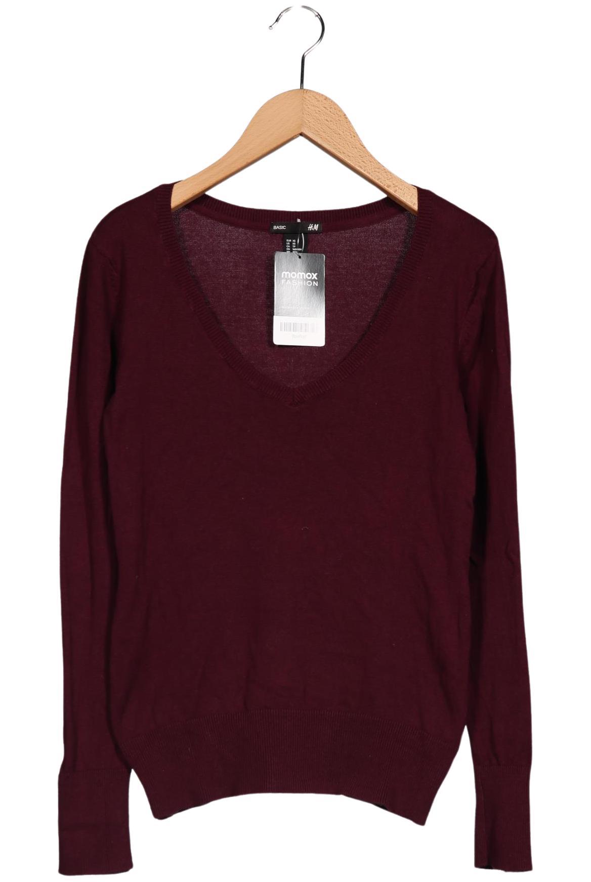 

H&M Damen Pullover, bordeaux, Gr. 34