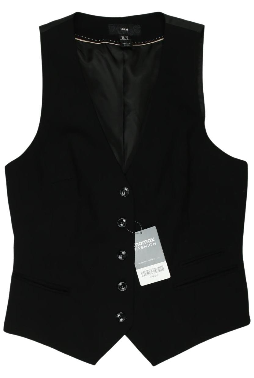 

H&M Damen Weste, schwarz, Gr. 38