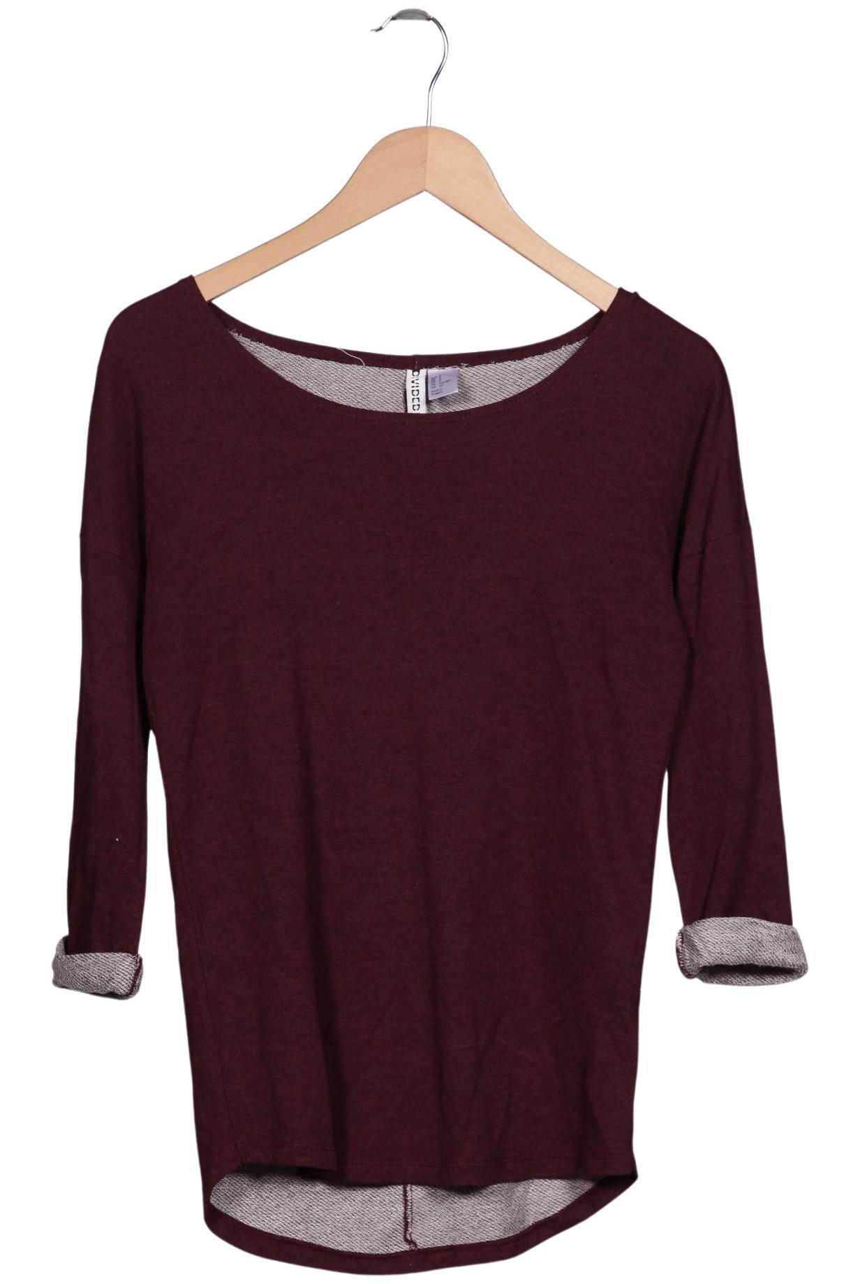

H&M Damen Sweatshirt, bordeaux, Gr. 36