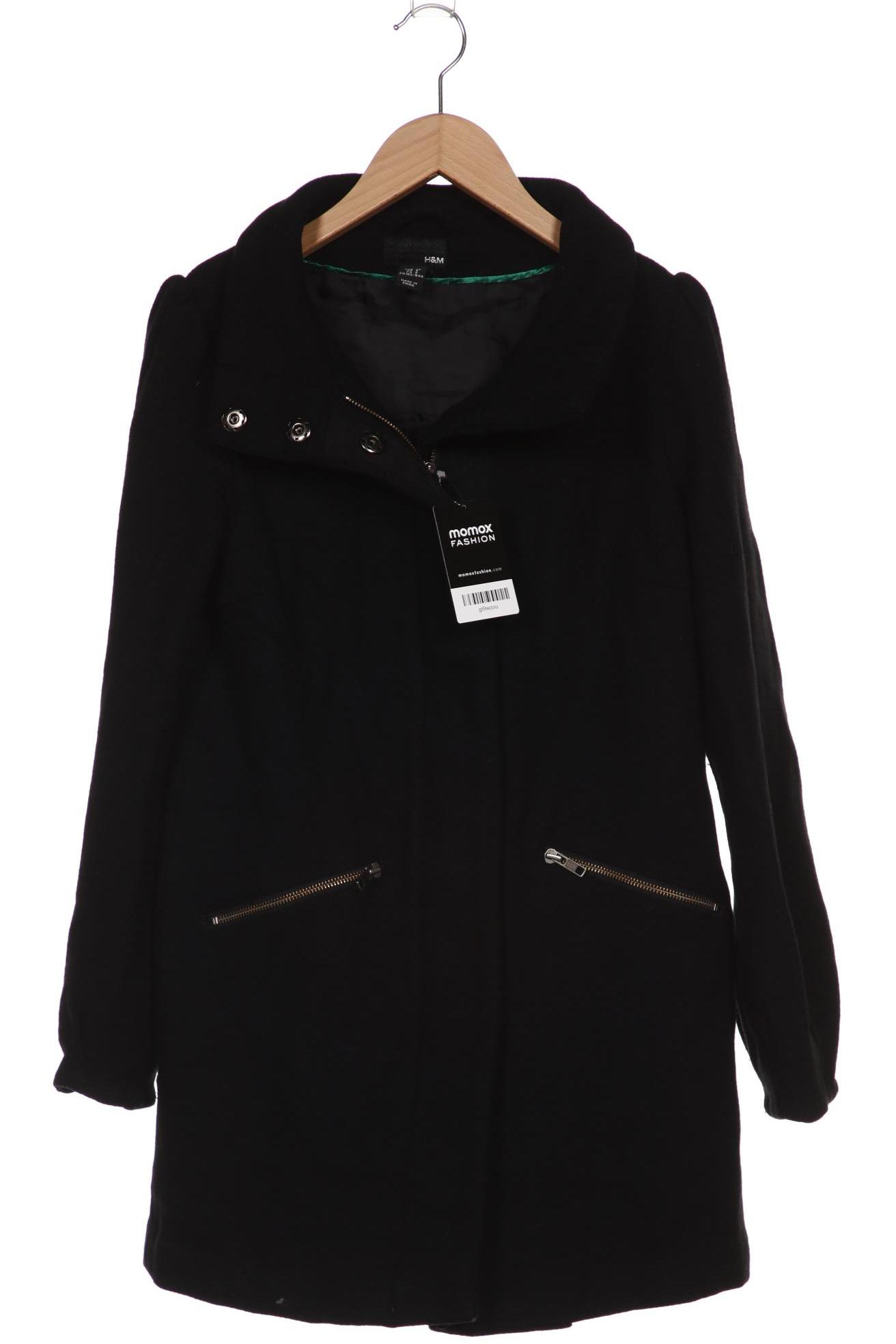 

H&M Damen Mantel, schwarz