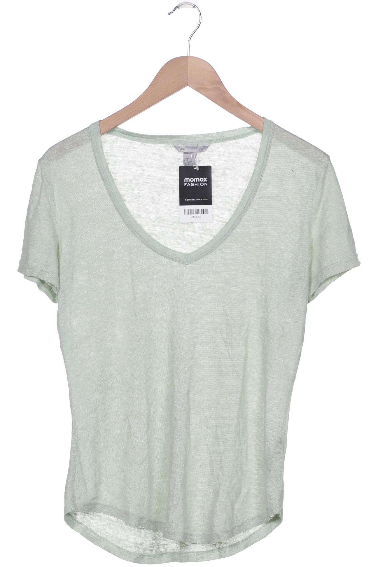 

H&M Damen T-Shirt, hellgrün