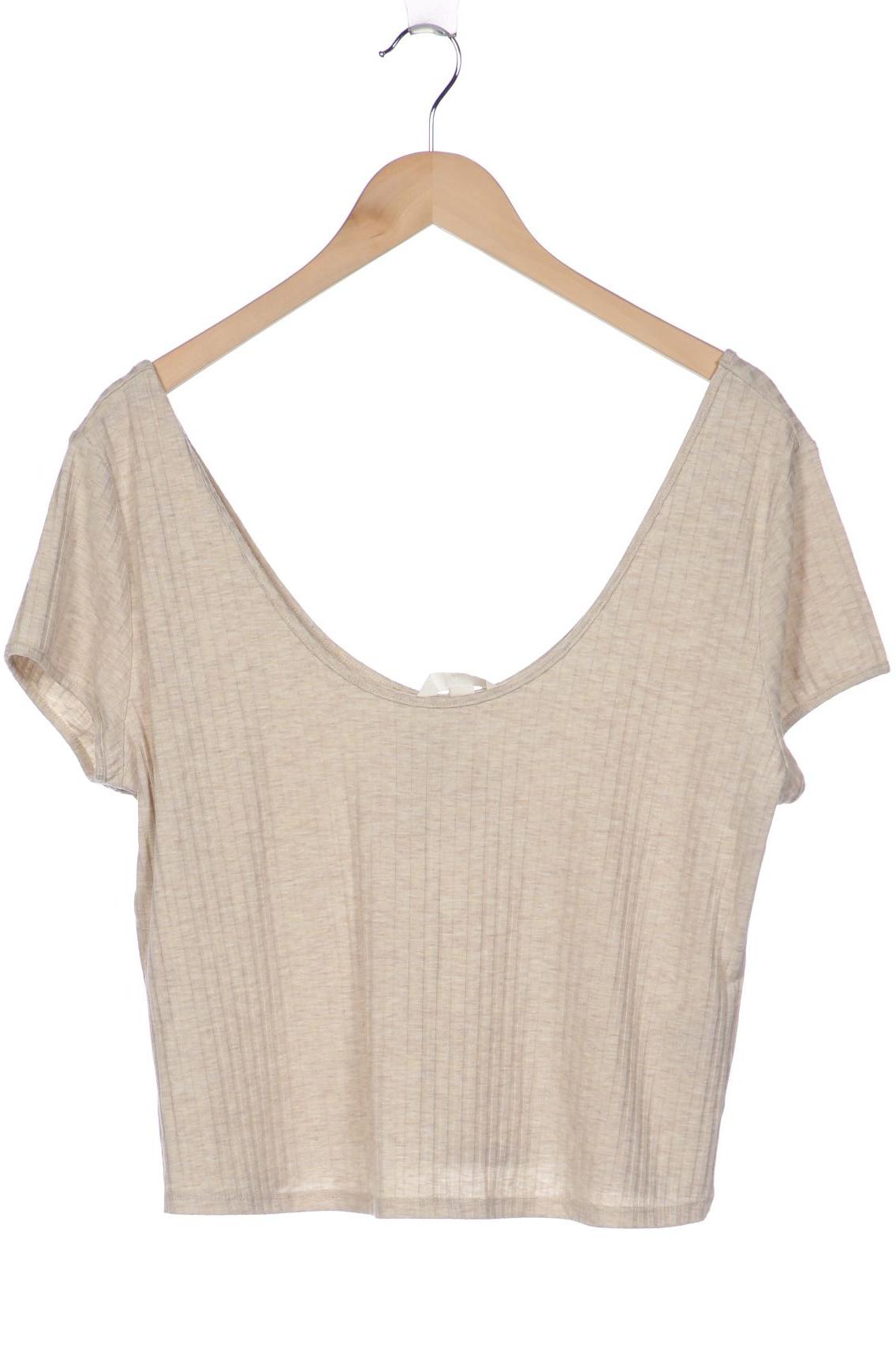 

H&M Damen T-Shirt, beige, Gr. 44