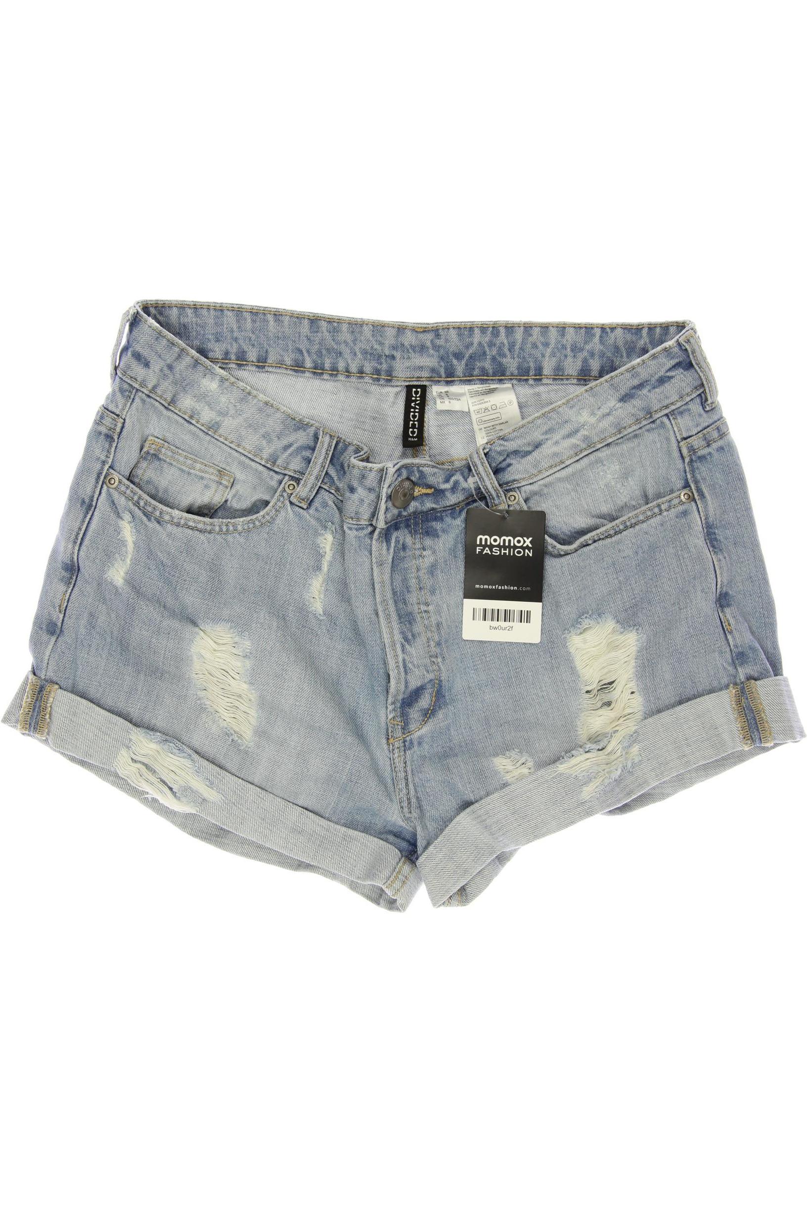 

H&M Damen Shorts, hellblau, Gr. 38