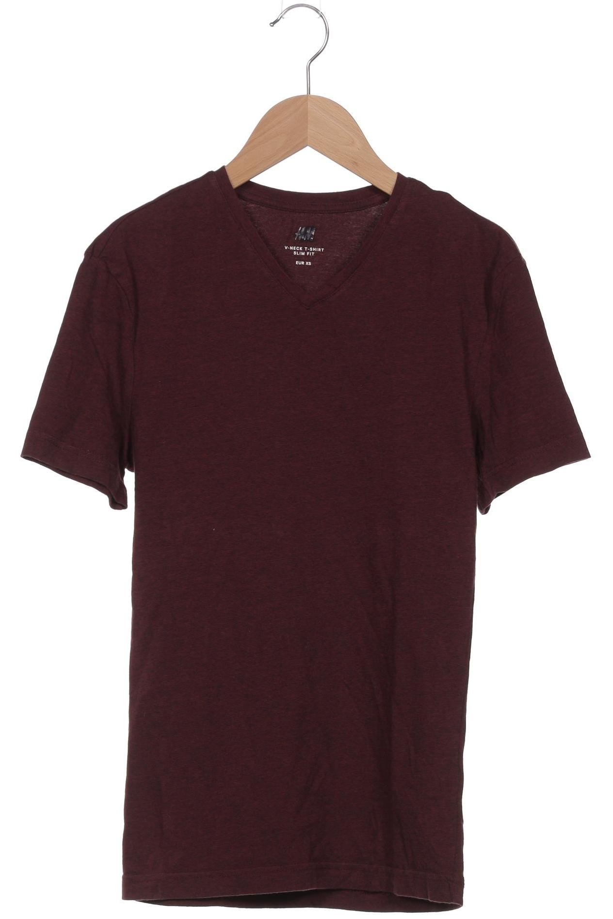 

H&M Damen T-Shirt, bordeaux, Gr. 34