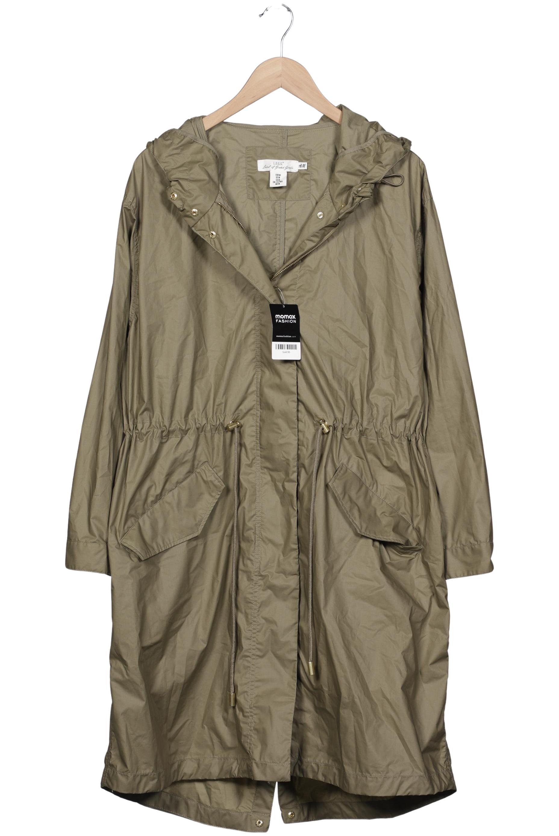 

H&M Damen Mantel, grün, Gr. 38