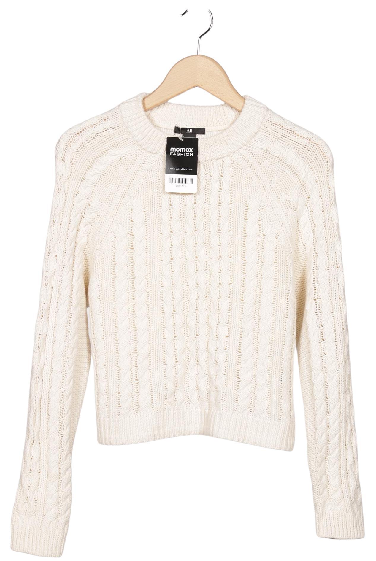 

H&M Damen Pullover, cremeweiß, Gr. 36