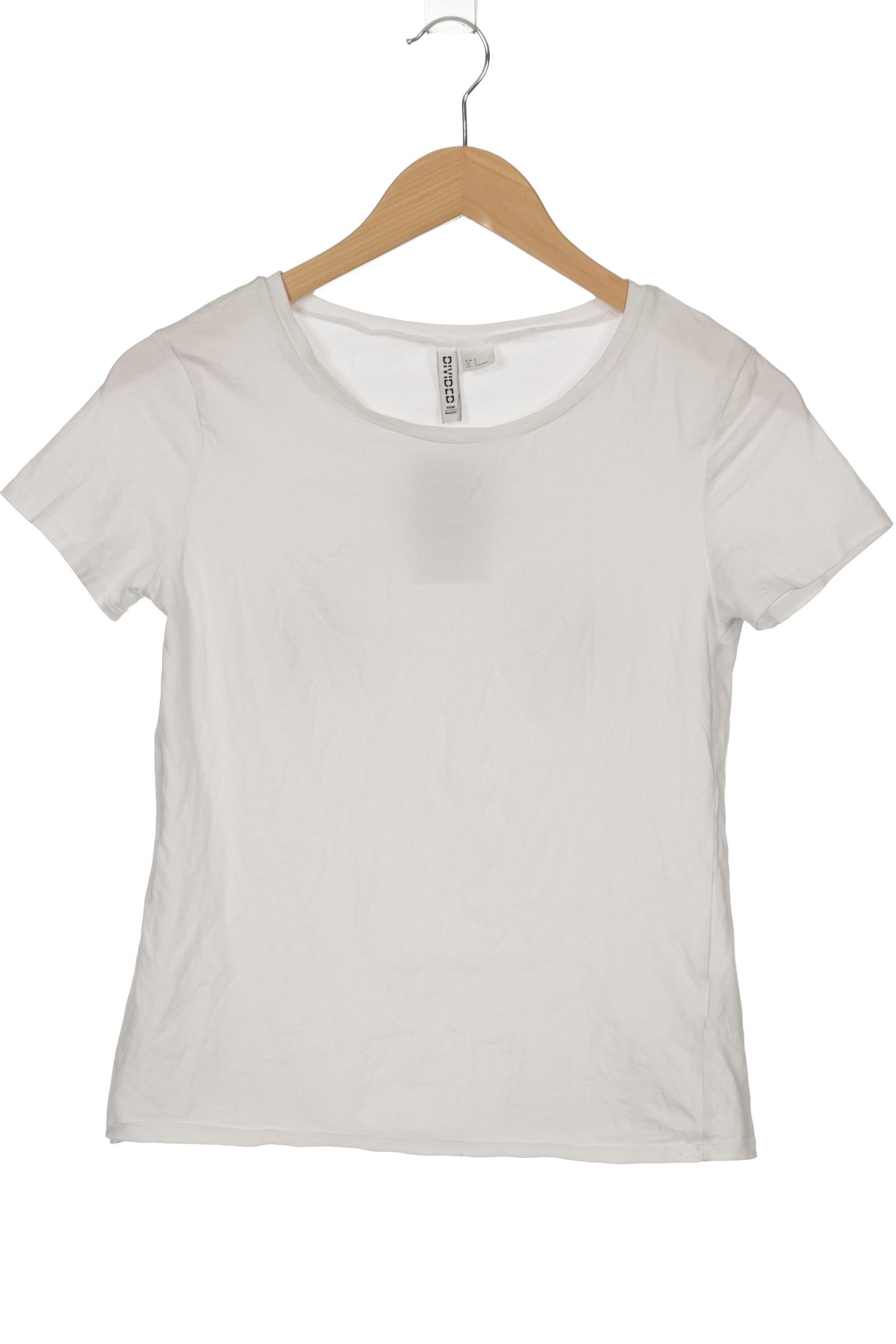 

H&M Damen T-Shirt, weiß, Gr. 36