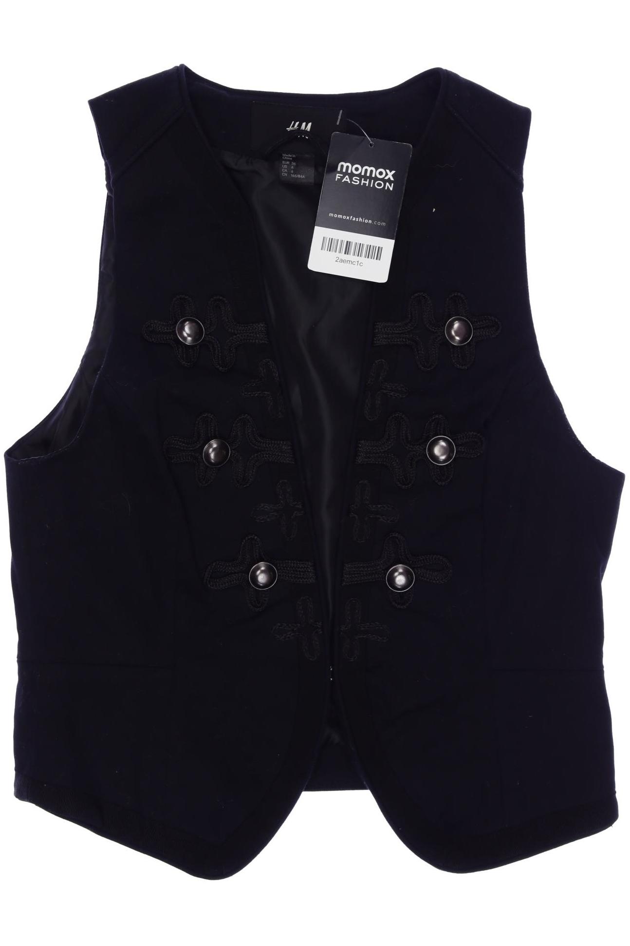 

H&M Damen Weste, schwarz, Gr. 36