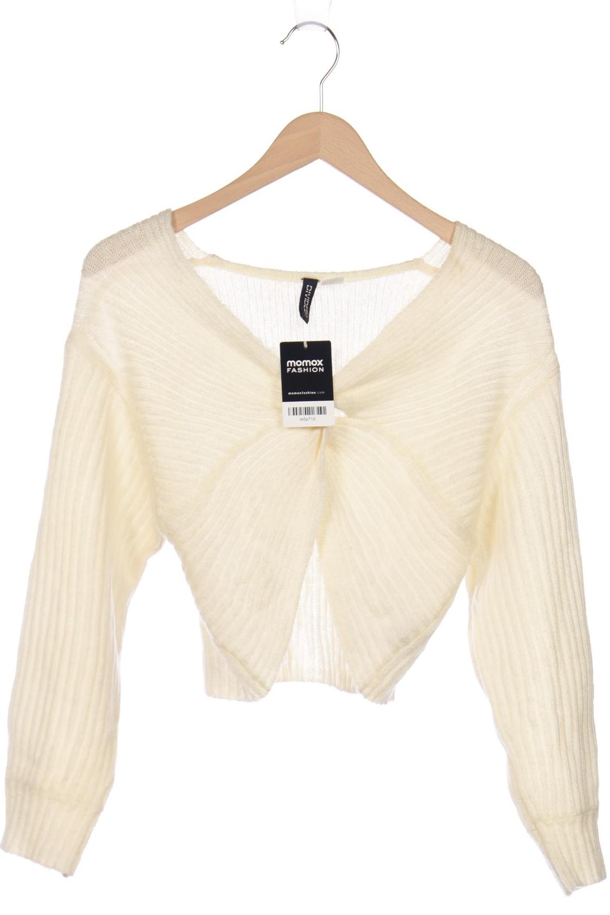

H&M Damen Pullover, cremeweiß, Gr. 32